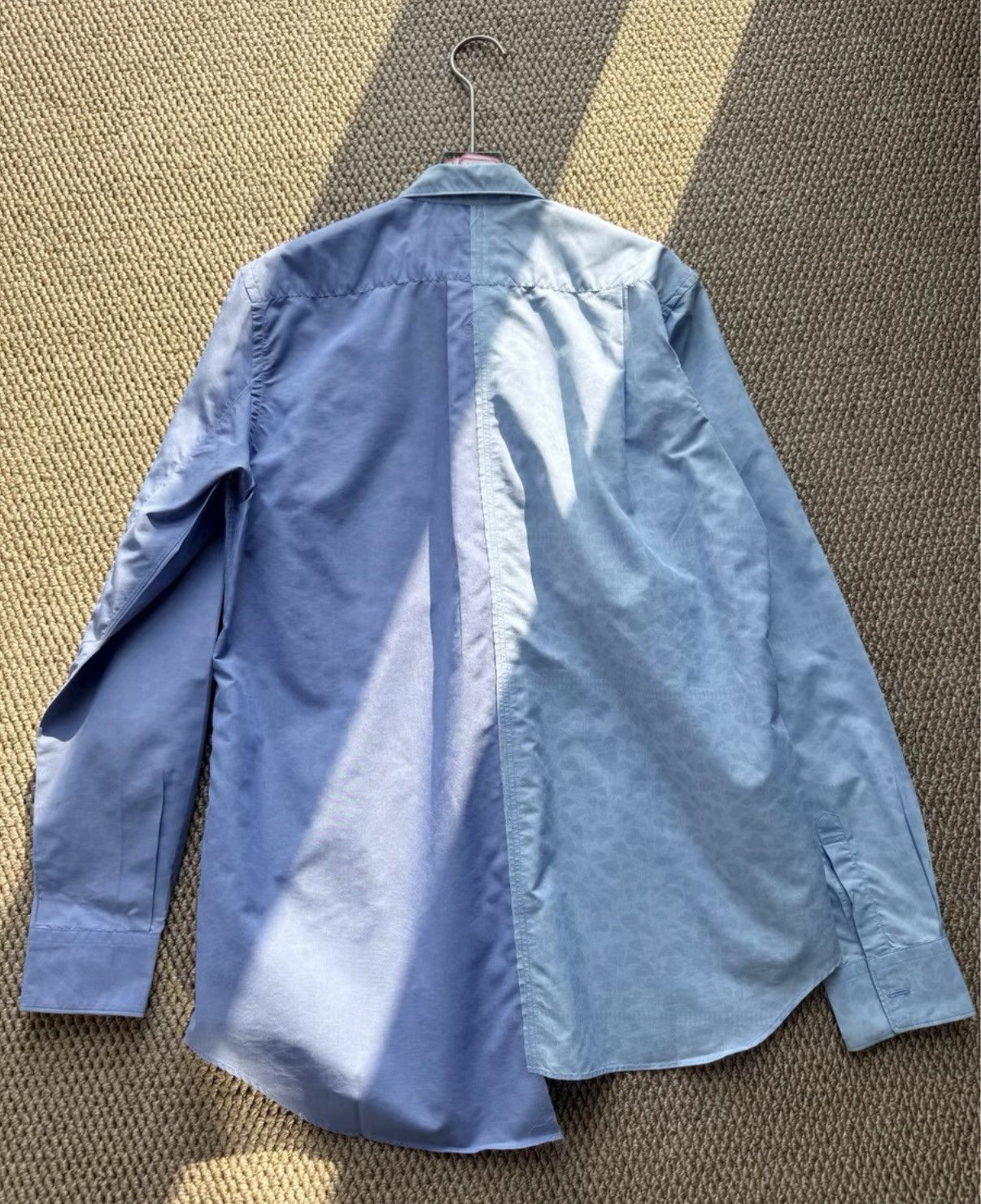 Comme des Garcons COMME des GARÇONS Gradient Blue Jacquard Panel Shirt K23 Size US S / EU 44-46 / 1 - 6 Thumbnail