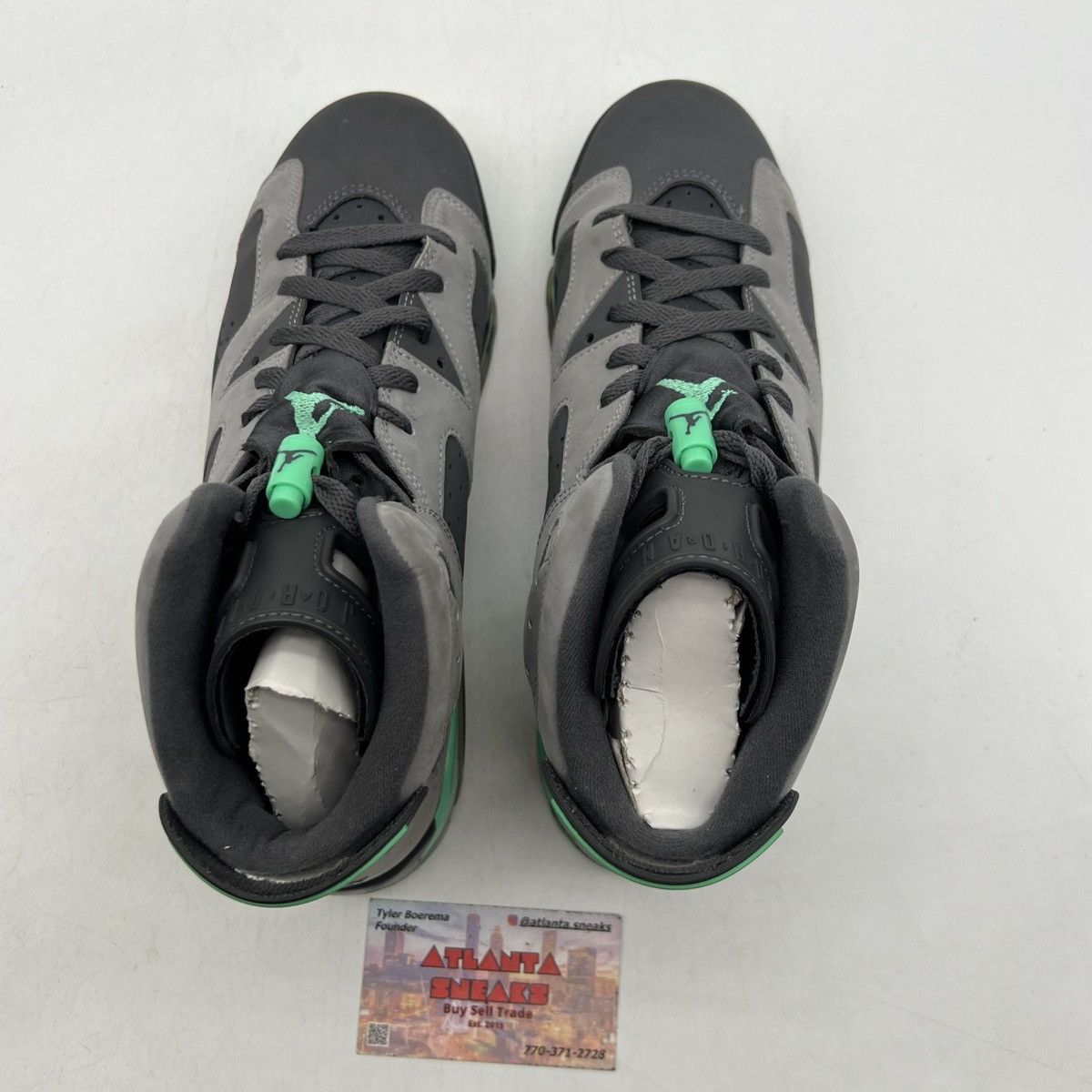 Jordan Brand Air Jordan 6 green glow Size US 8.5 / EU 41-42 - 6 Thumbnail