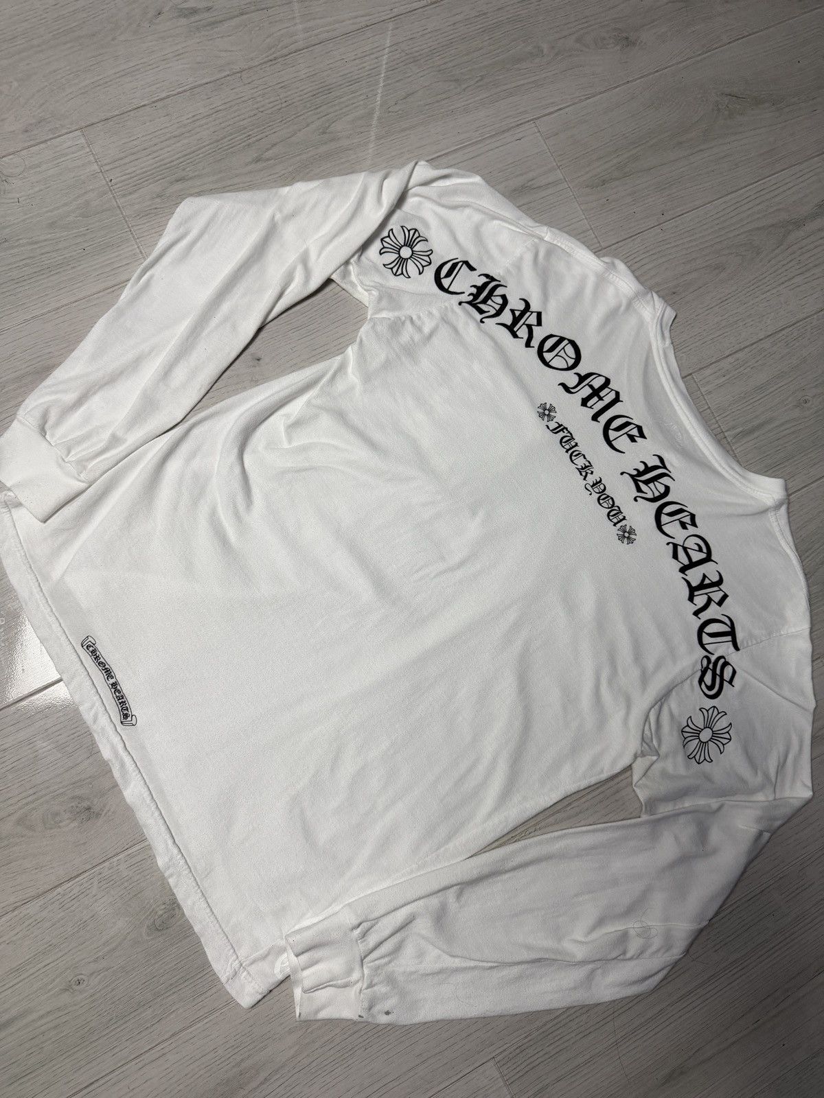 Chrome Hearts Chrome Hearts Fuck You Banner Long Sleeve Size US L / EU 52-54 / 3 - 3 Thumbnail