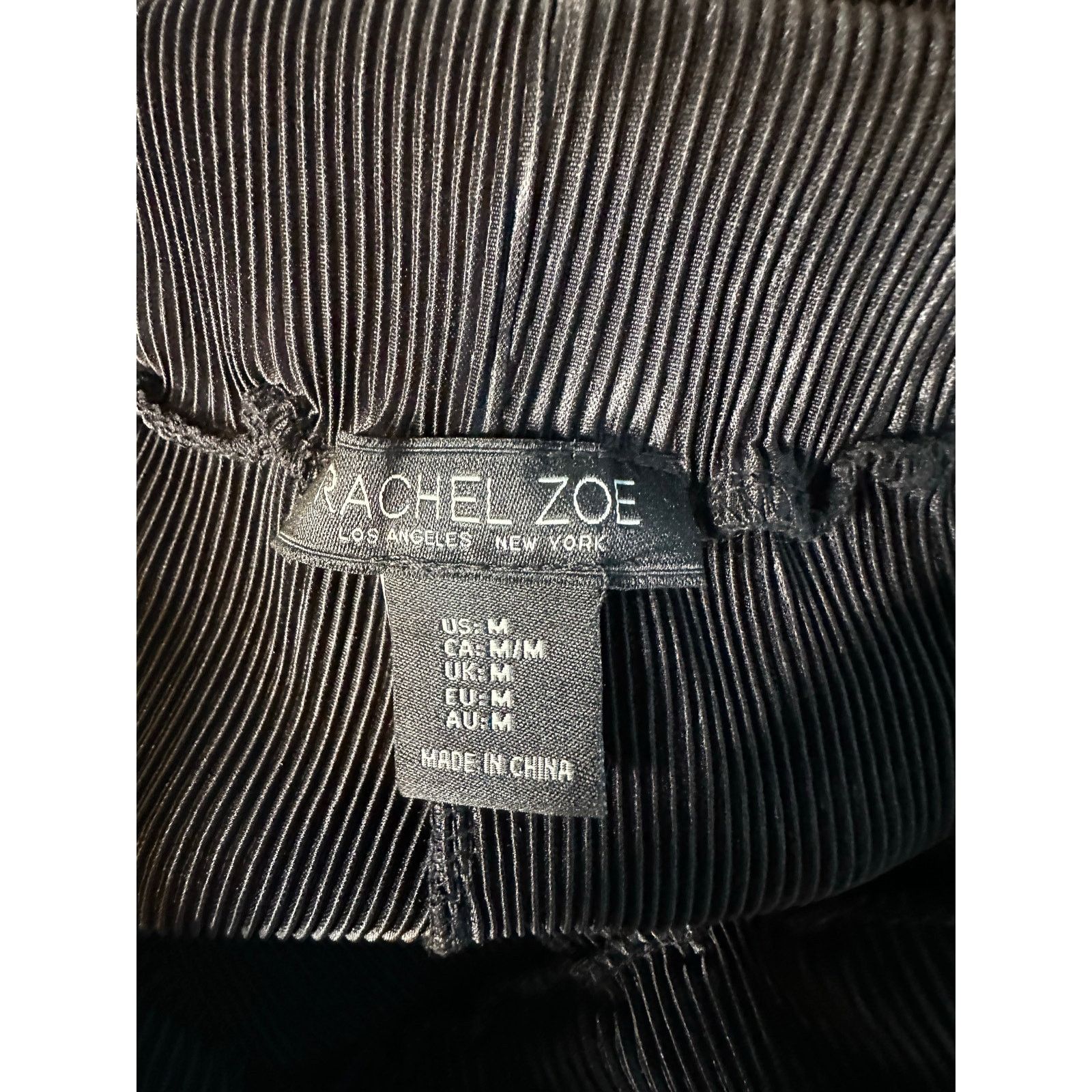 Rachel Zoe Rachel Zoe black slinky wide legs pull on pants size Medium Size 32" / US 10 / IT 46 - 3 Thumbnail