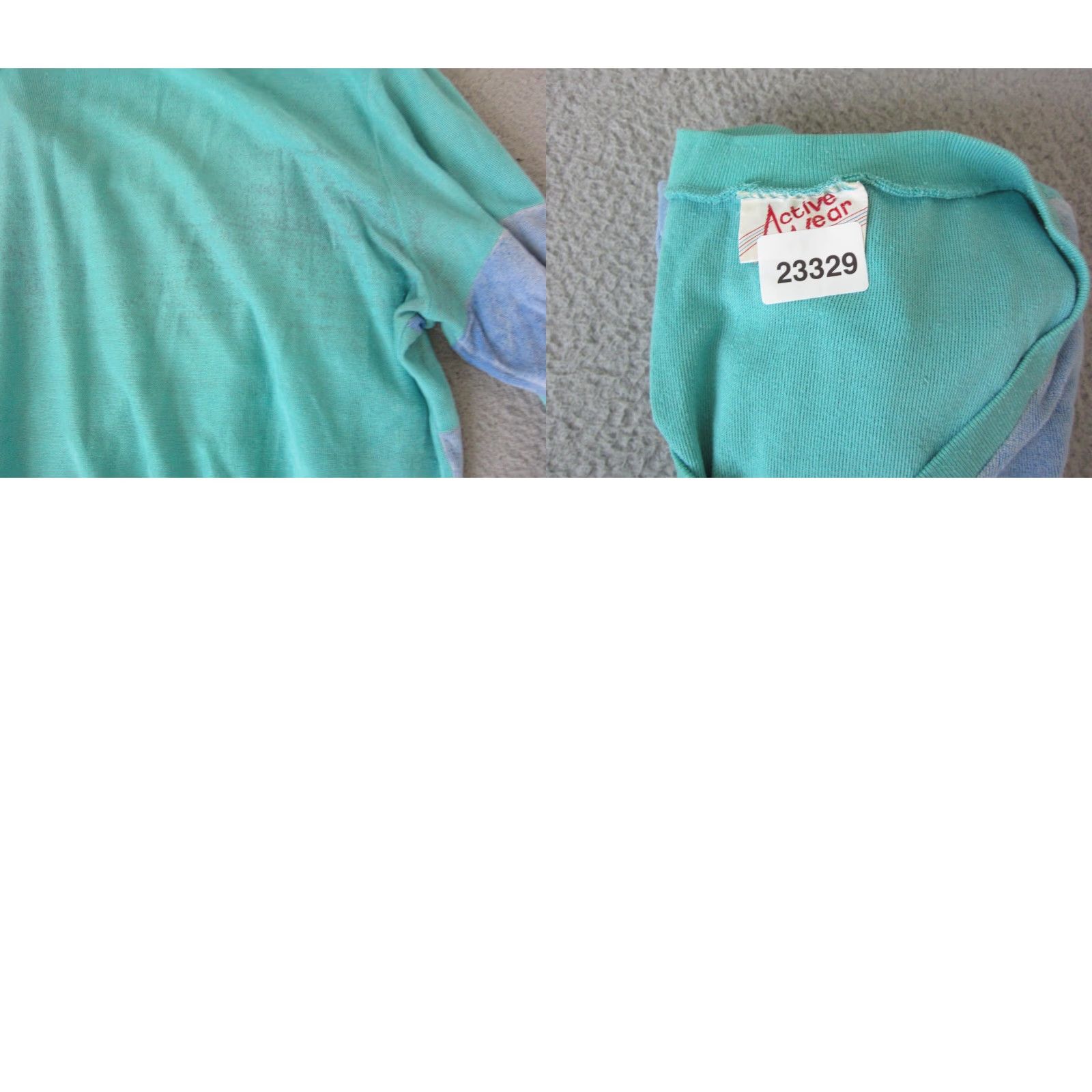 Velour VINTAGE Active Wear Sweater Womens S Blue 70s 80s Velour Velvet V Ladies Size S / US 4 / IT 40 - 9 Thumbnail