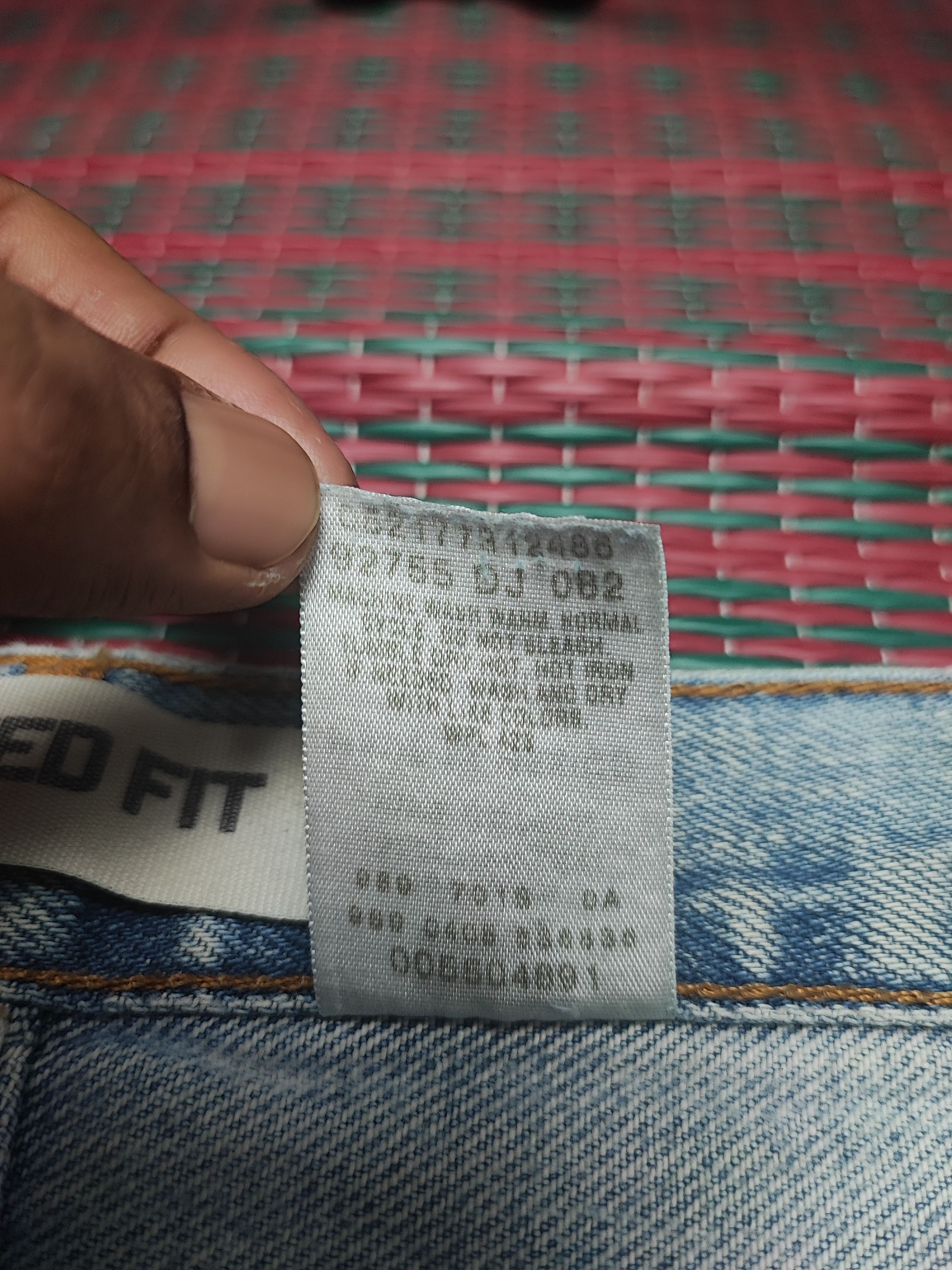 Levi's × Levi's Vintage Clothing × Vintage Vintage levis 550 Painted Jeans Relaxed Fit Size US 35 - 11 Thumbnail