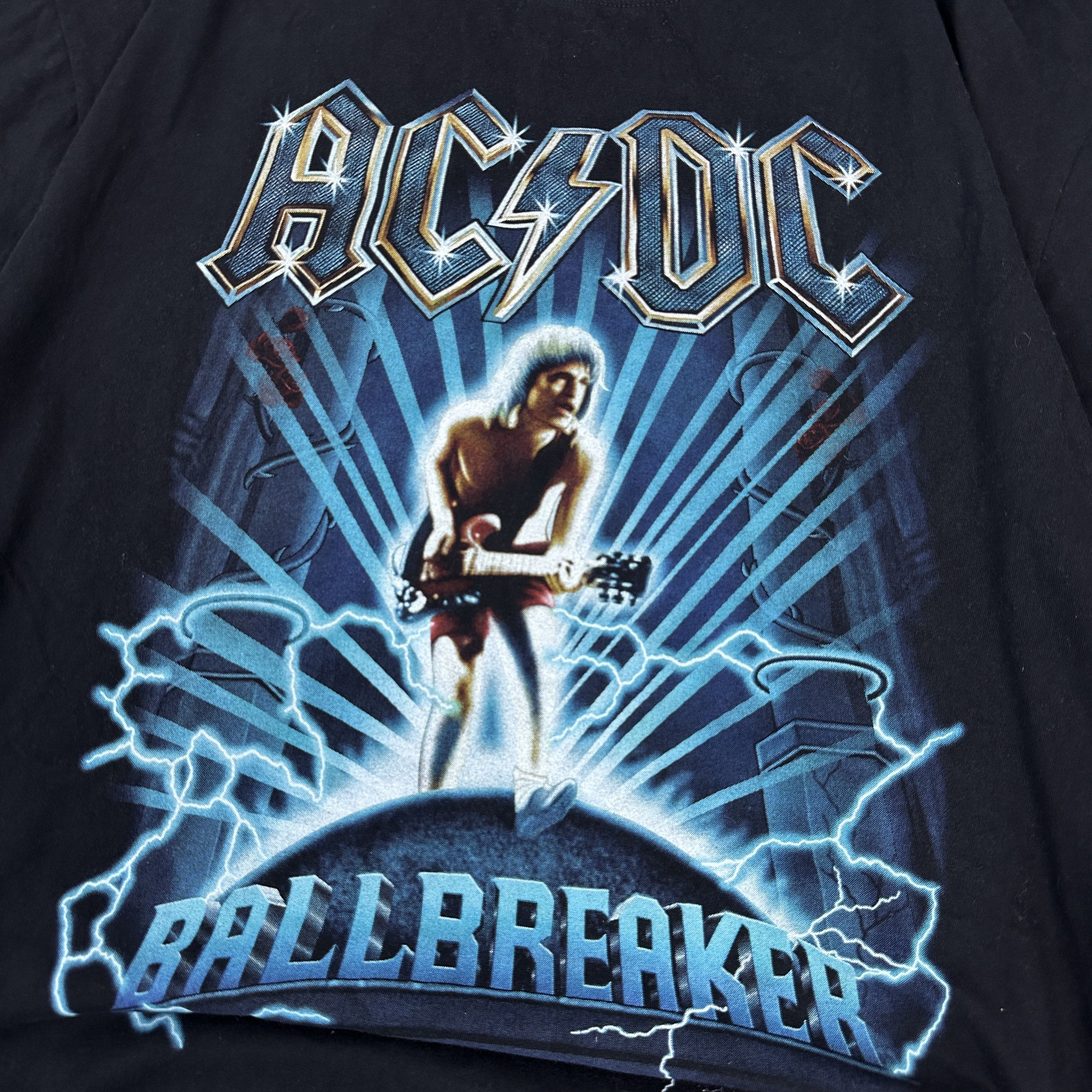 AC/DC × Vintage Vintage AC/DC Oversize Printed Y2K Rock&roll T-shirt Size US XL / EU 56 / 4 - 2 Thumbnail