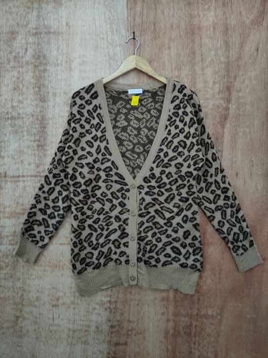 Aran Isles Knitwear Hyphen leopard cardigan mohair like number nine #46-193DLA Size US M / EU 48-50 / 2 - 1 Thumbnail