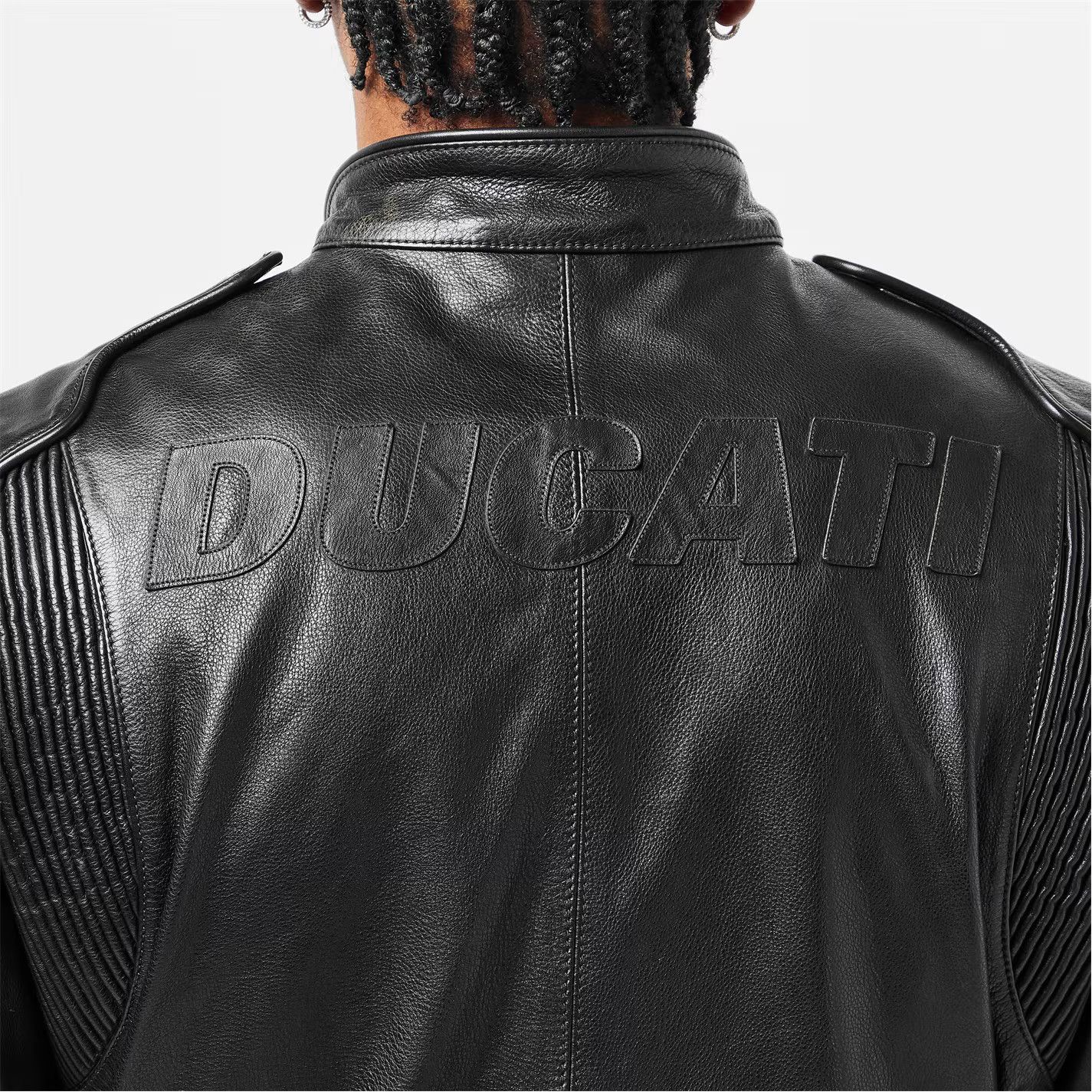 Dsquared2 o1g2r1mq0426 Leather Tailored Fit Jacket in Black Size US L / EU 52-54 / 3 - 5 Thumbnail