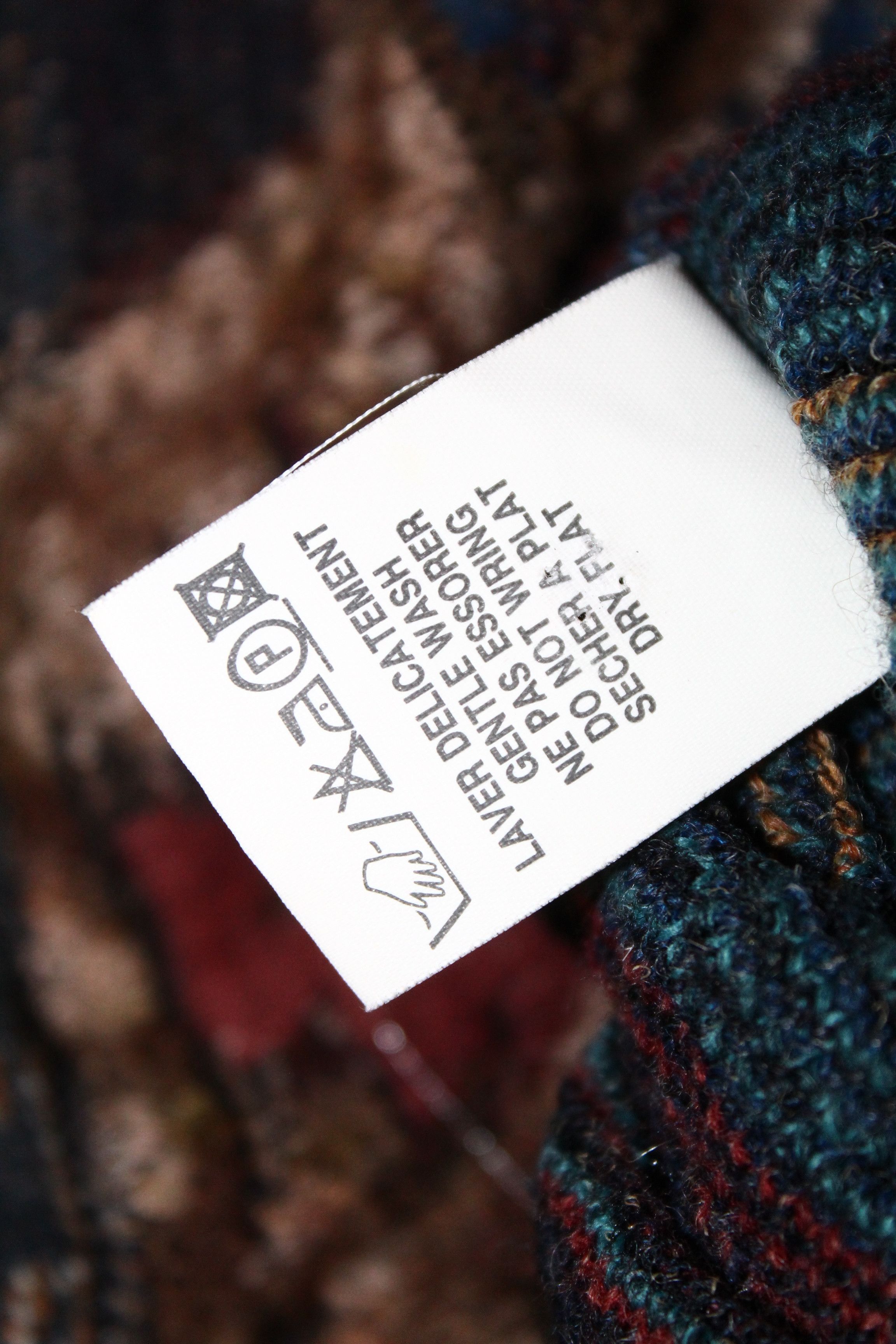 Homespun Knitwear VTG Devred Paris Navajo Pattern Crochet Cardigan Size US XXL / EU 58 / 5 - 10 Thumbnail
