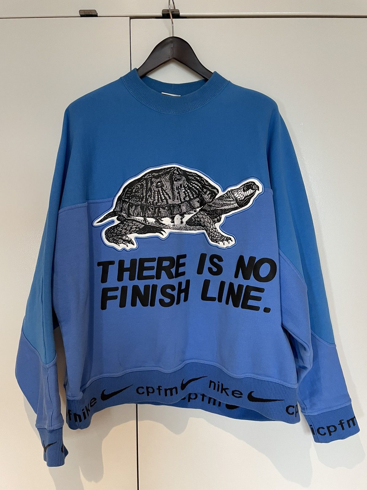 image of Cactus Plant Flea Market x Nike Blue Crewneck, Men's (Size XL)