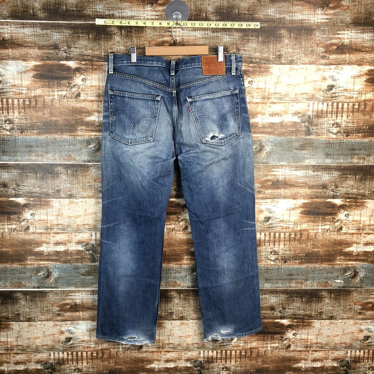 Levi's DL Levis 502 selvedge Blue Denim Pants #C128 Size US 34 / EU 50 - 11 Thumbnail