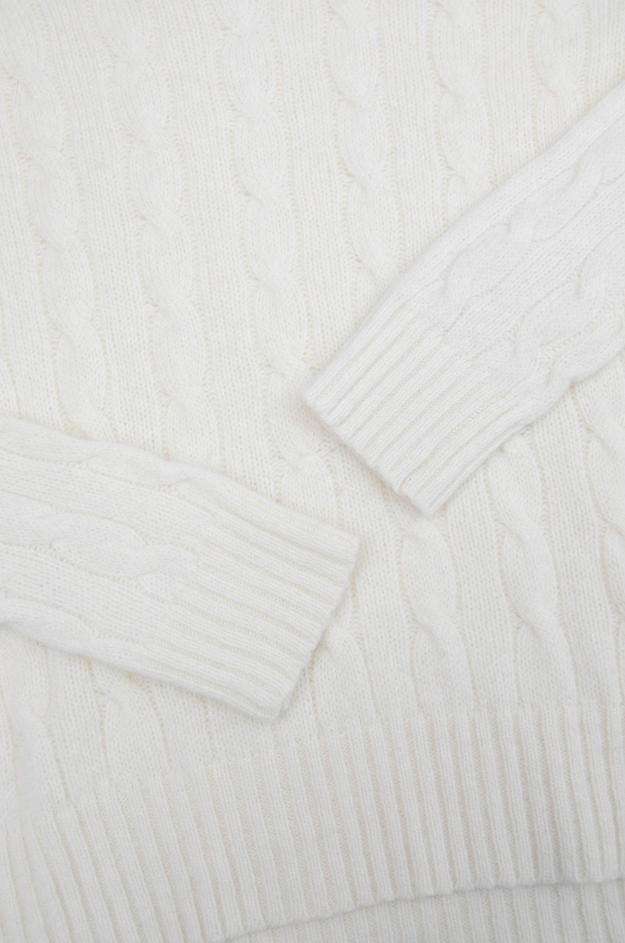 Polo Ralph Lauren Polo Ralph Lauren Cable Knit Sweater – Merino Cashmere L Size L / US 10 / IT 46 - 3 Thumbnail