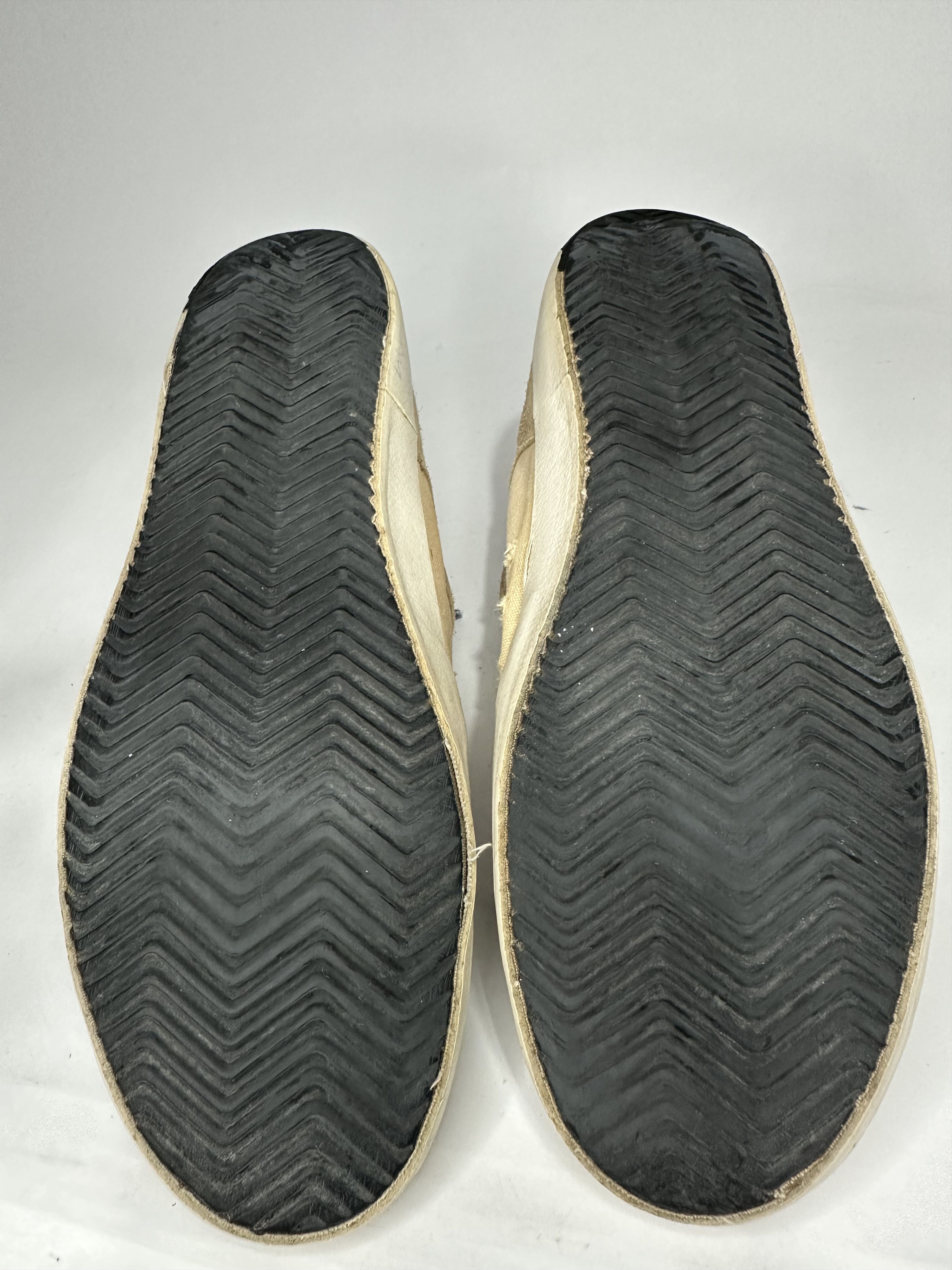 Golden Goose Golden Goose Superstar Tan And Beige Canvas Low Sneakers. Size US 8 / EU 41 - 7 Thumbnail