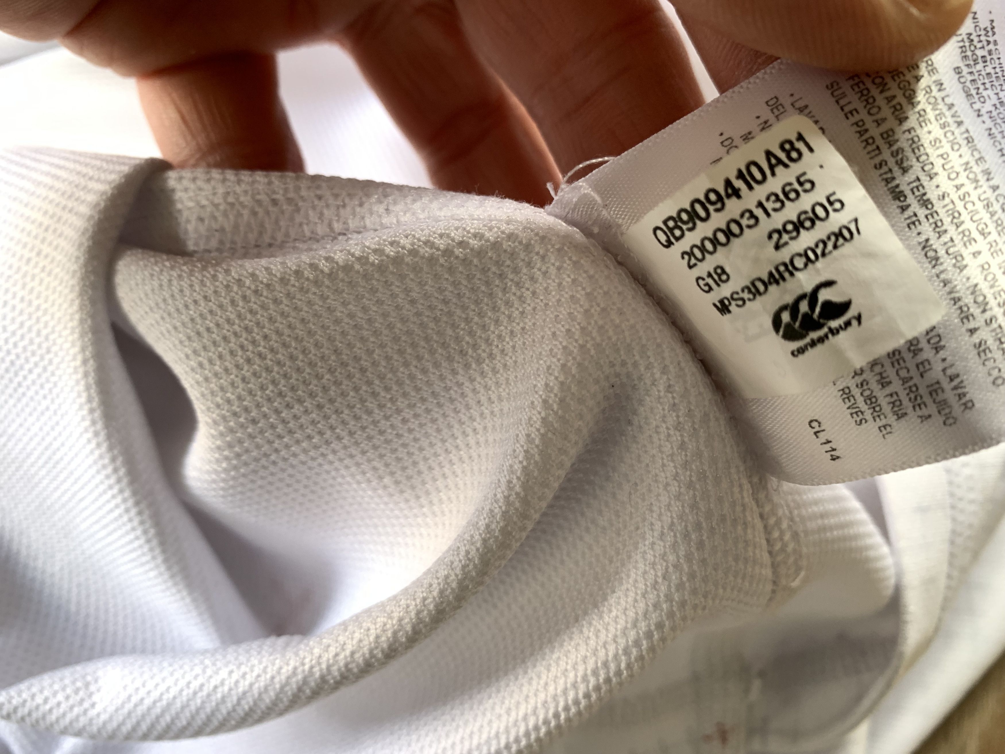 Canterbury of New Zealand Canterbury England Rugby Team Home Jersey White Size US M / EU 48-50 / 2 - 10 Thumbnail