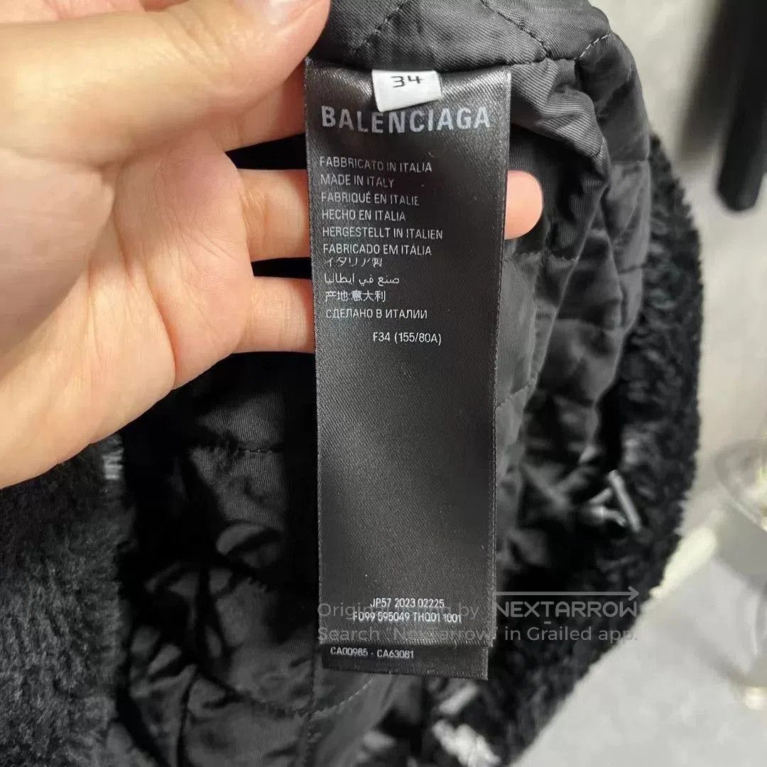 Balenciaga Balenciaga Black Faux Fur Puffer Jacket. Size XXS / US 00 / IT 34 - 5 Thumbnail