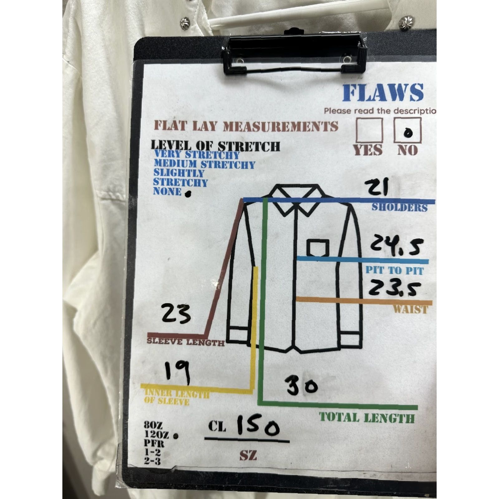 Roper Men's Roper White Western Shirt Concho Dolman Sleeve 100% Cotton Sz 38 Size US M / EU 48-50 / 2 - 2 Thumbnail