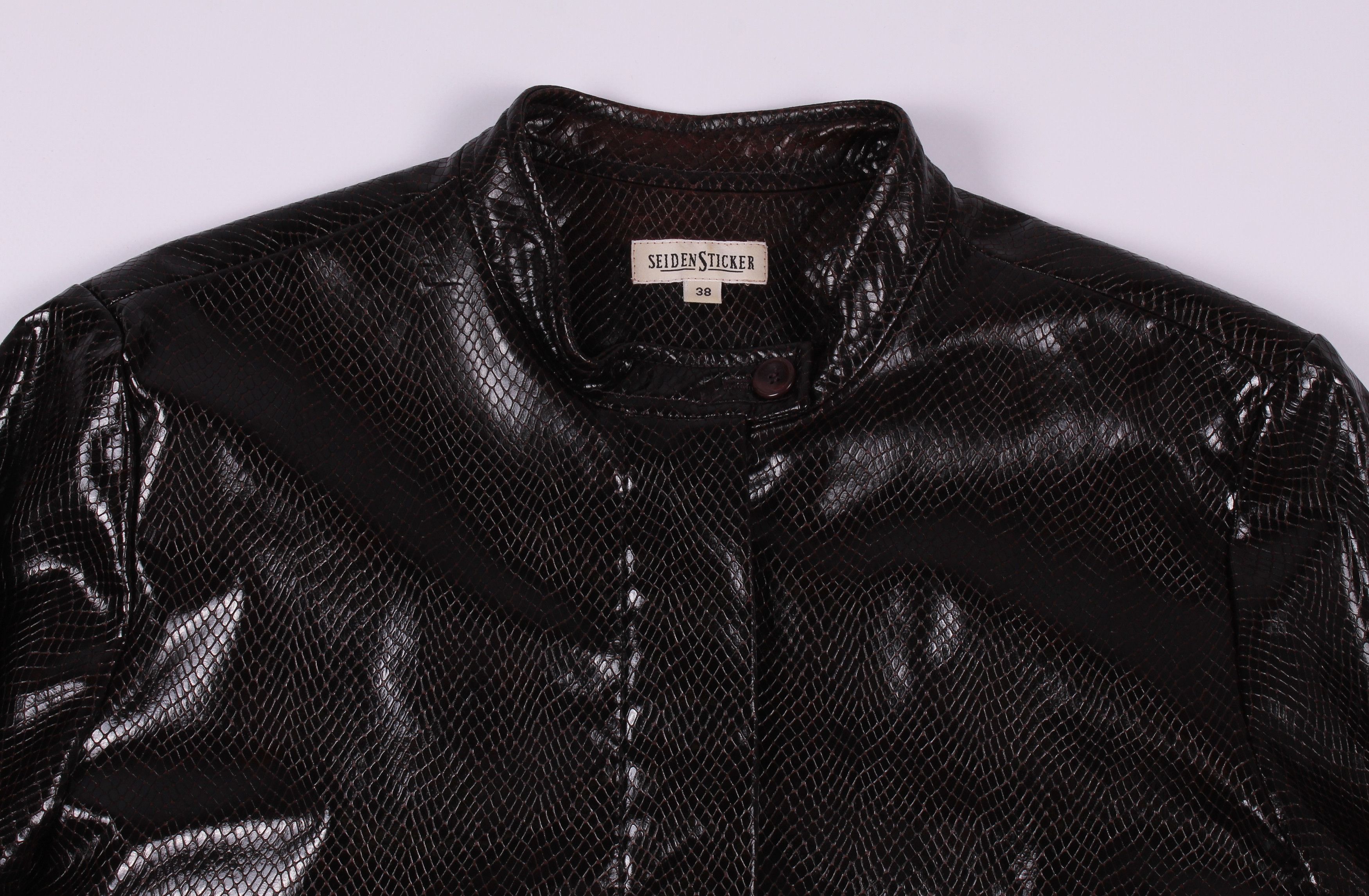 Other Vintage Saiden Sticker Y2K Snakeskin Imitation Jacket Size M / US 6-8 / IT 42-44 - 2 Thumbnail