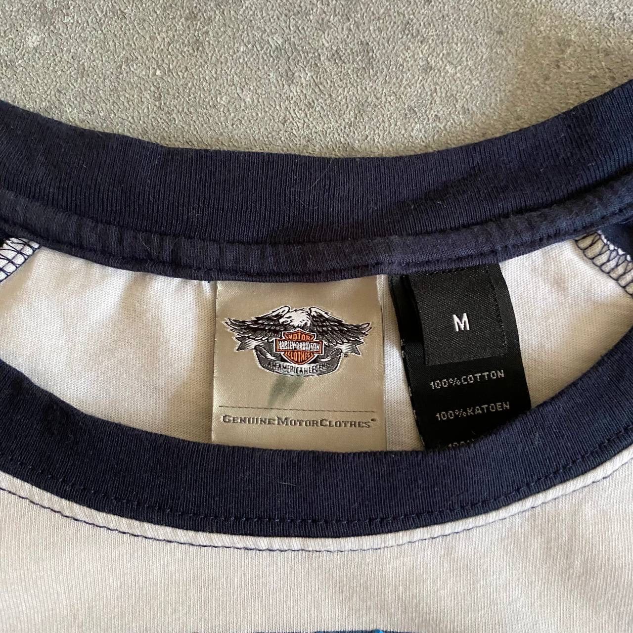 Harley Davidson × Vintage Y2K Harley Davidson Rhinestones Logo Vintage Top Size M / US 6-8 / IT 42-44 - 8 Thumbnail
