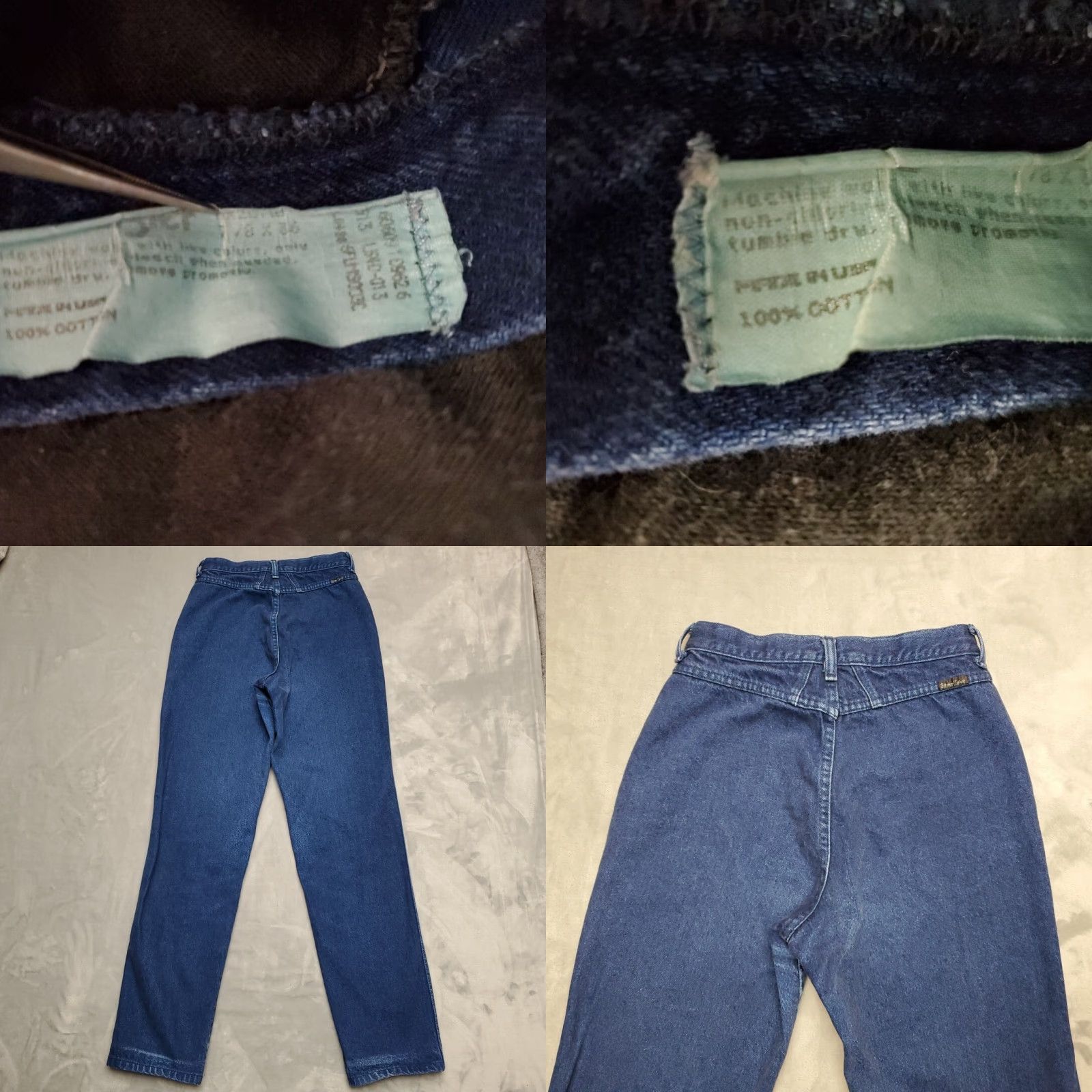 Wrangler VINTAGE VTG Wrangler Silver Lake Jeans Women 7/8x36 Blue Dyed Denim Bareback Made in USA Size 30" / US 8 / IT 44 - 8 Thumbnail