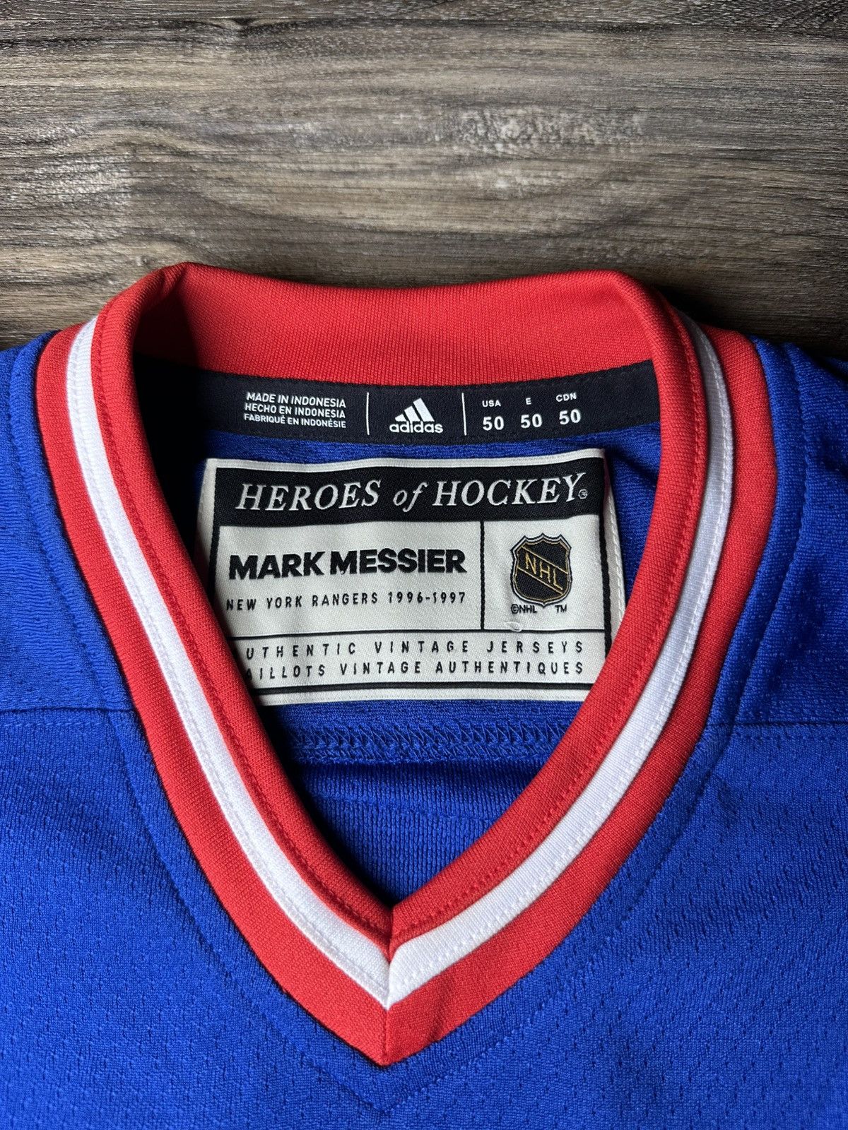 Adidas NHL Hockey Vintage New York Rangers Mark Messier Size US M / EU 48-50 / 2 - 5 Thumbnail