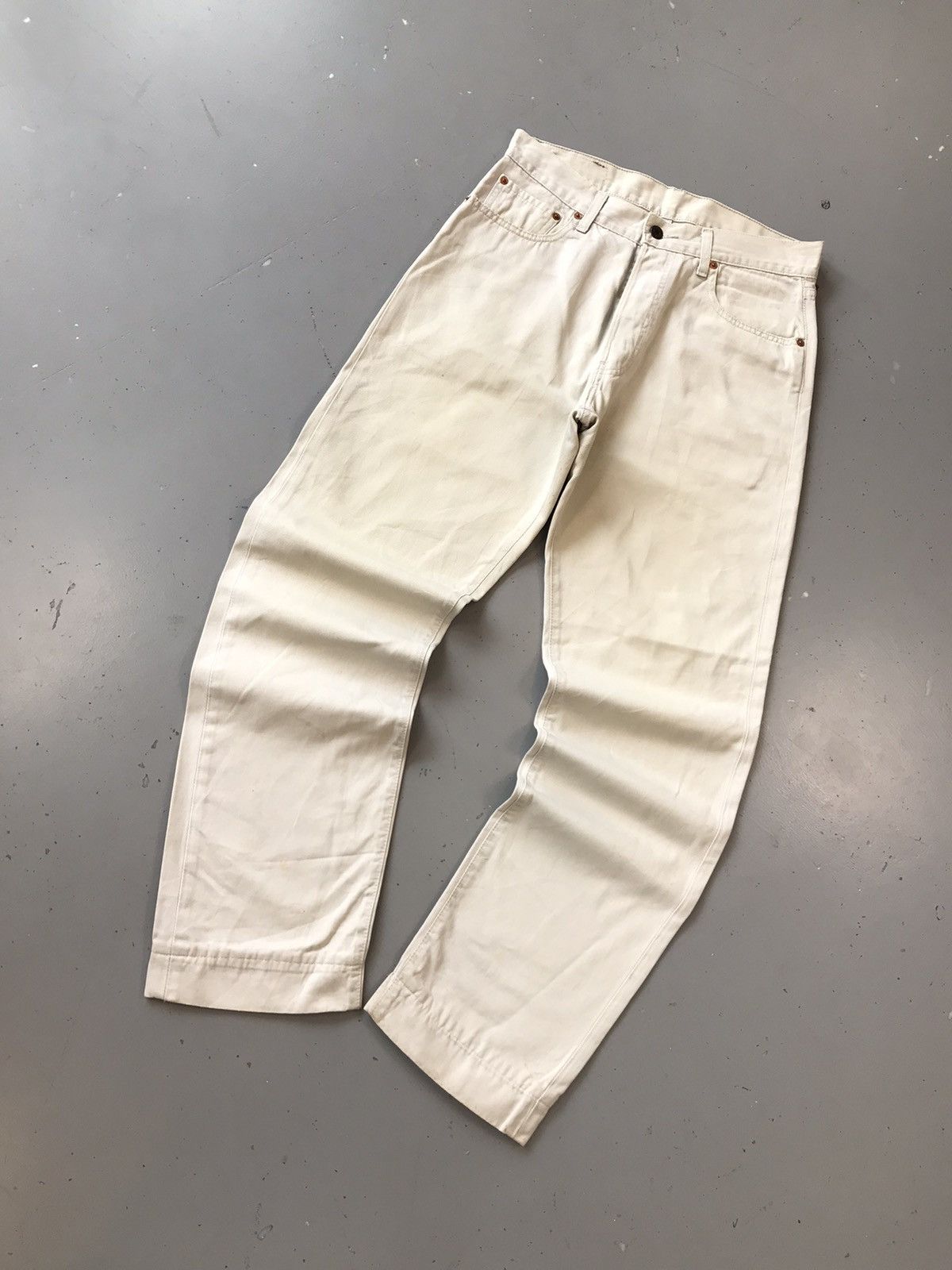 Levi's × Vintage Vintage Levi’s silver tab off white straight denim Size US 32 / EU 48 - 3 Thumbnail