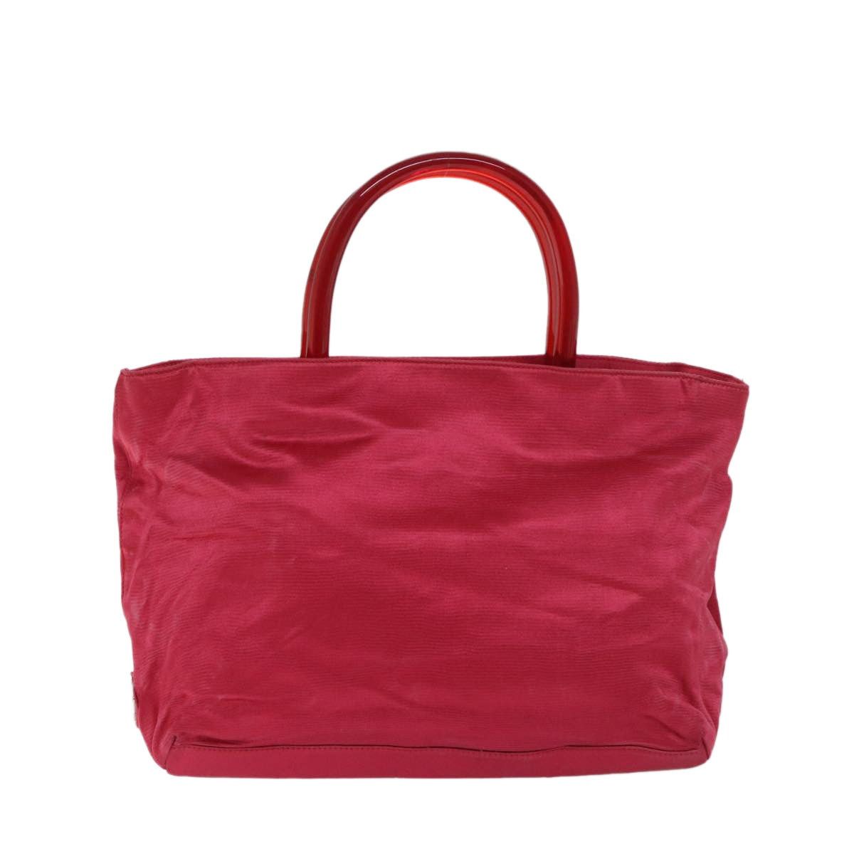 Prada PRADA Hand Bag Satin Red Size ONE SIZE - 3 Thumbnail