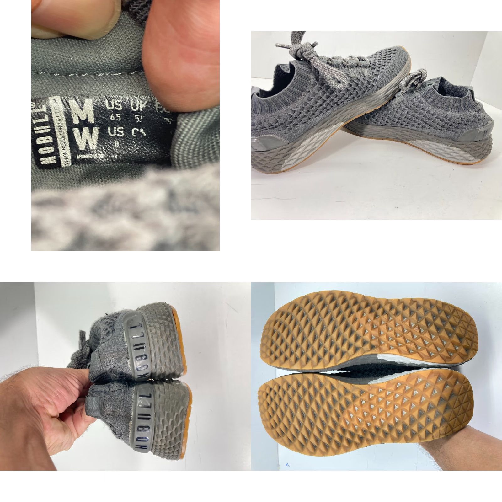 Vintage NOBULL Aspire Sneaker Womens US Size 9 Dark Grey Knit Lace Up Shoes, Low Top, Breathable Comfort, Cross Training, Gym & Training, Solid Gray, Sneakers Size US 9 / IT 39 - 9 Thumbnail