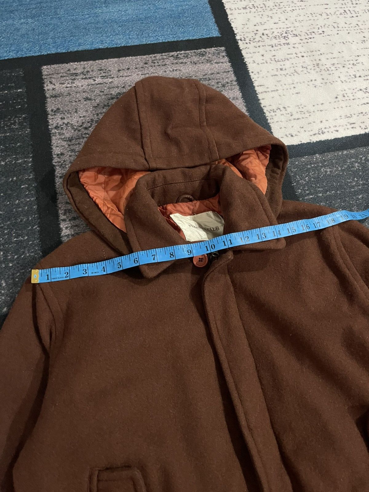 Japanese Brand × Vintage Vintage Flandre Club Hoodie Wool Jacket Size US L / EU 52-54 / 3 - 17 Thumbnail