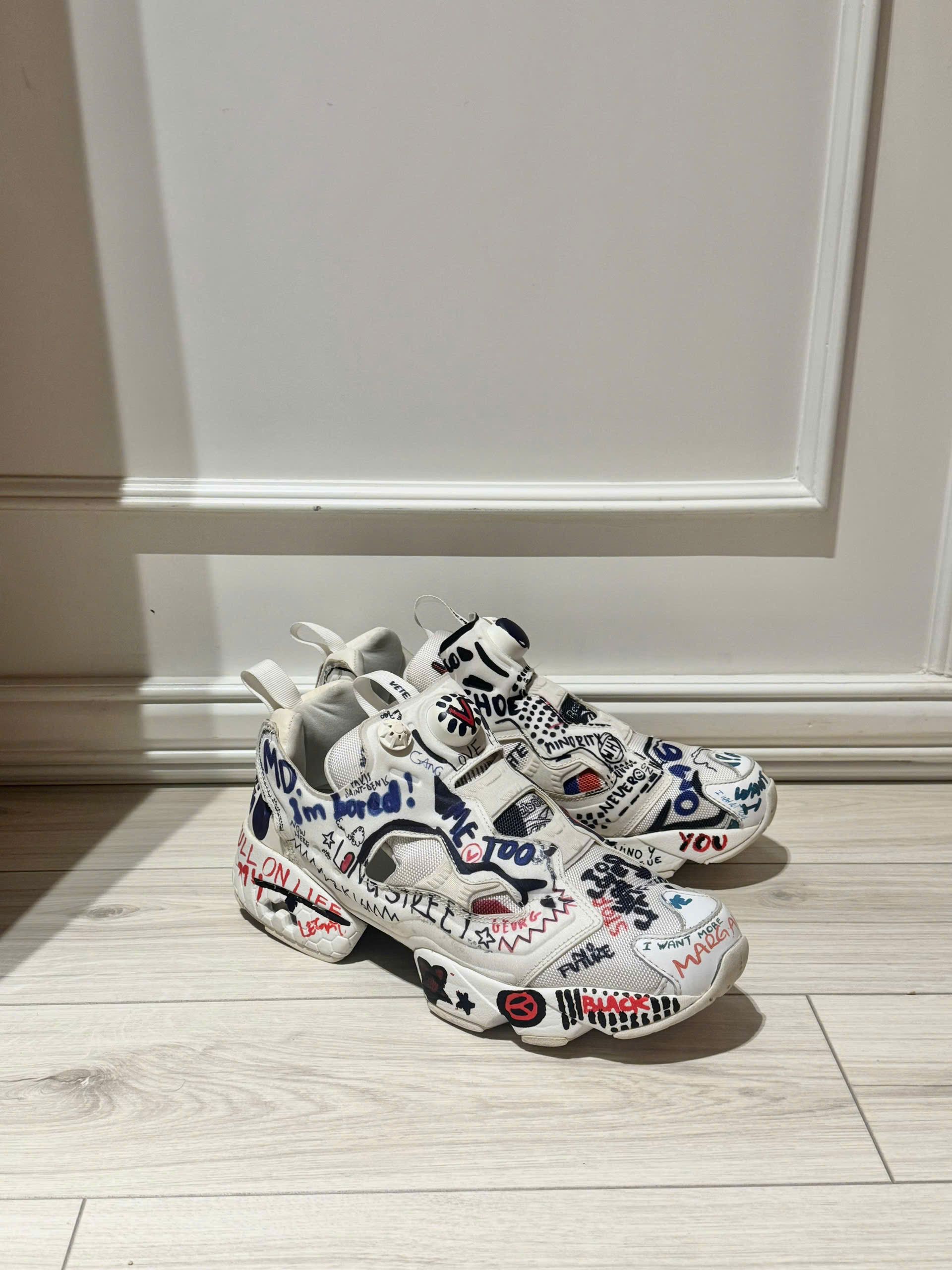 Vetements Reebok x Vetements Instapump Fury Graffiti Size 8 Size US 8 / EU 41 - 3 Thumbnail
