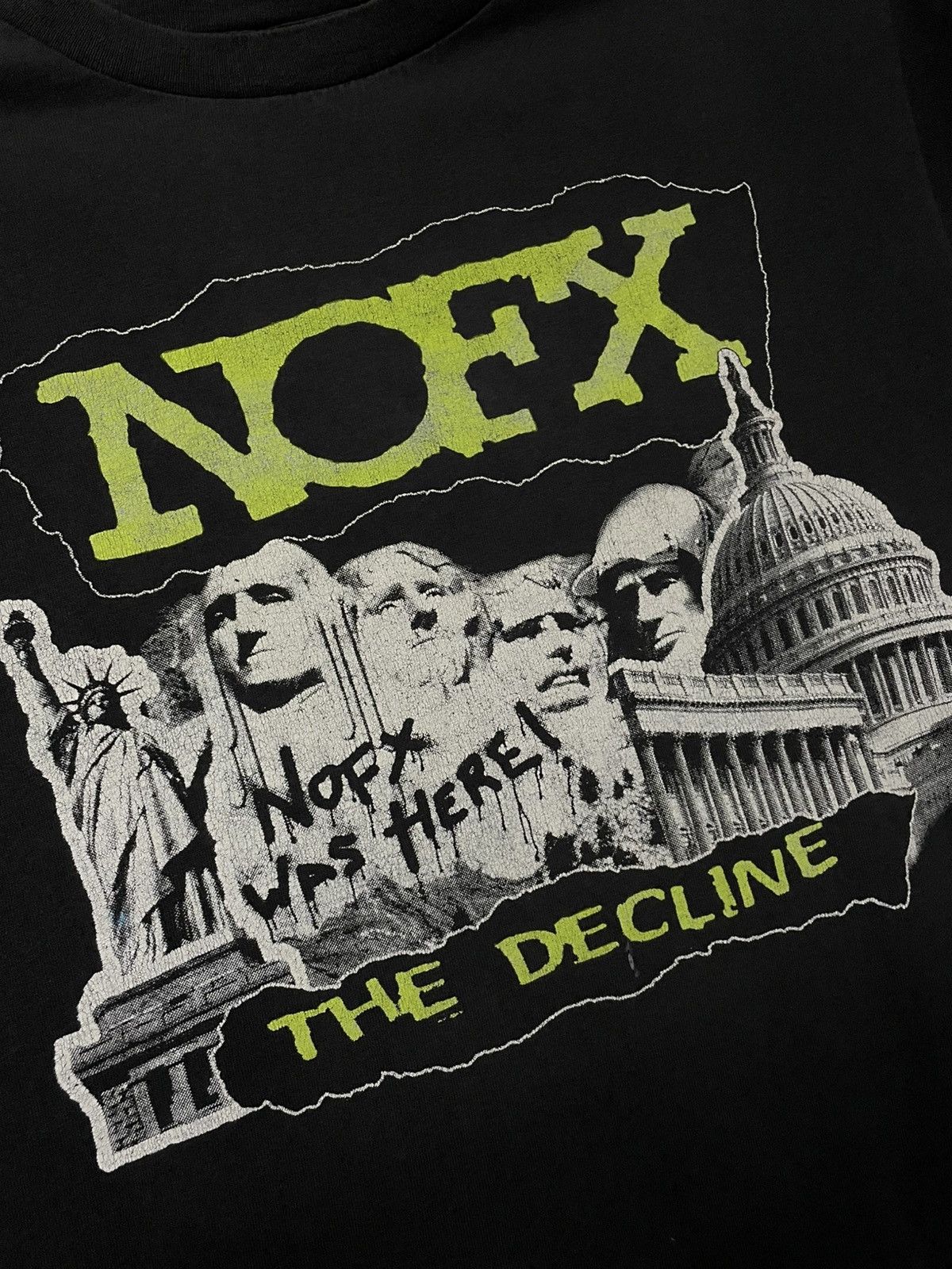 Vintage Vintage Original 90s Nofx The Decline Sunfaded Trash Tshirt Size US M / EU 48-50 / 2 - 8 Thumbnail