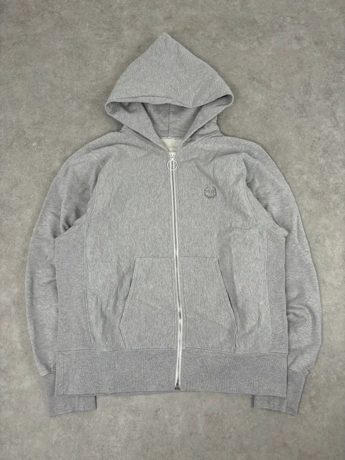 Maison Margiela SS2023 Maison Margiela Grey Signature Zip-up Hoodie Size US L / EU 52-54 / 3 - 4 Thumbnail