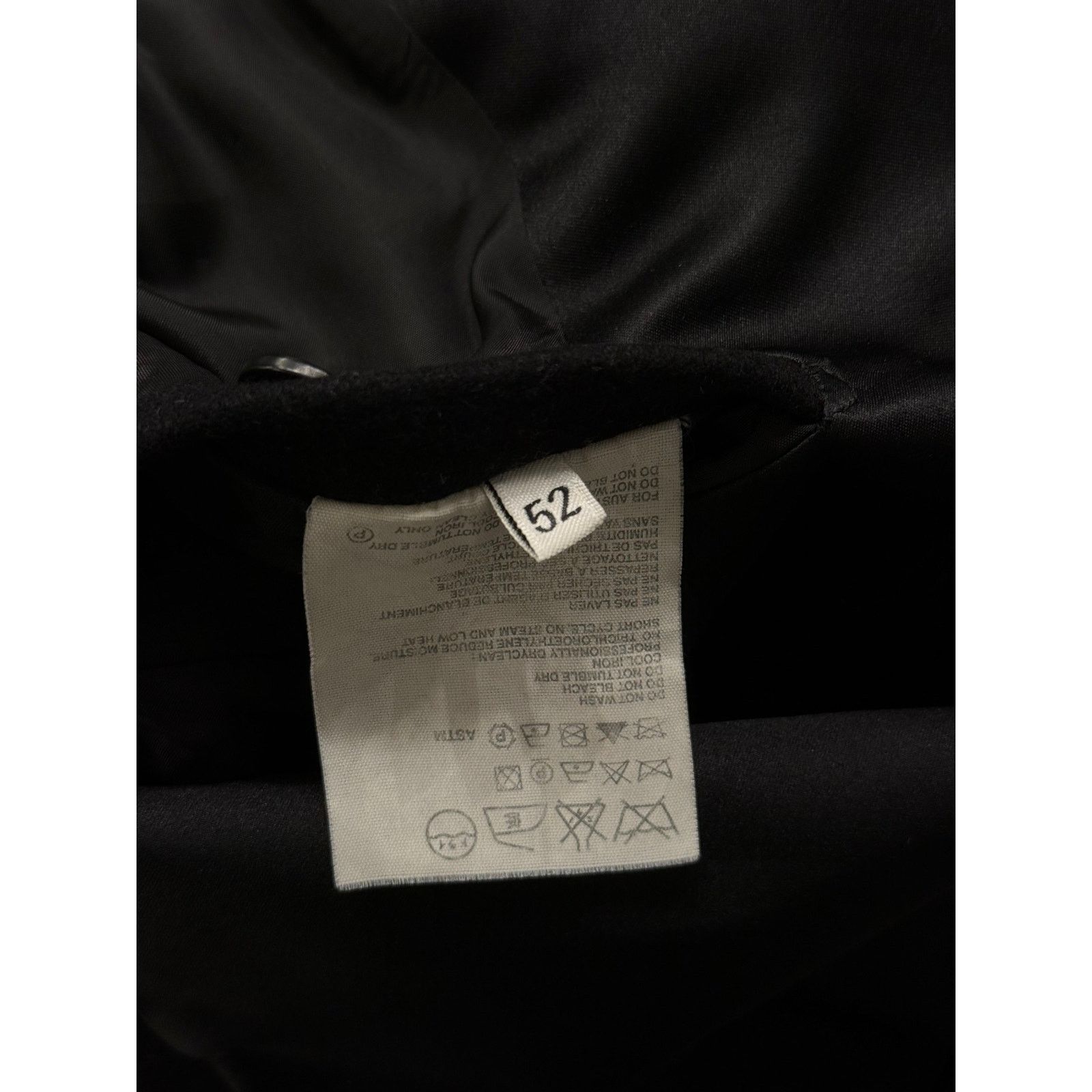 Helmut Lang 2000s Helmut Lang satin collar wool coat Size XXL / US 16-18 / IT 52-54 - 7 Thumbnail