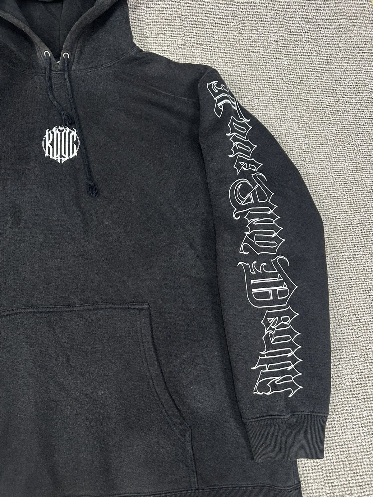 14th Addiction Kryclothing Tokyo Darkside Long Sun Faded Hoodie Z302 Size US XL / EU 56 / 4 - 6 Thumbnail