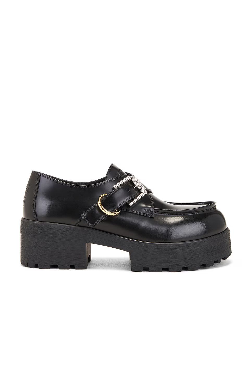 Givenchy o1w1db10326 Voyou Monk Loafers in Black Size US 7 / IT 37 - 1 Thumbnail