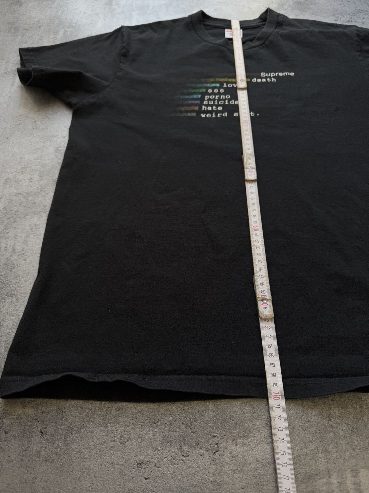 Supreme Vintage Supreme Death Love $$$ Porno Sun Faded Tee Size US M / EU 48-50 / 2 - 15 Thumbnail