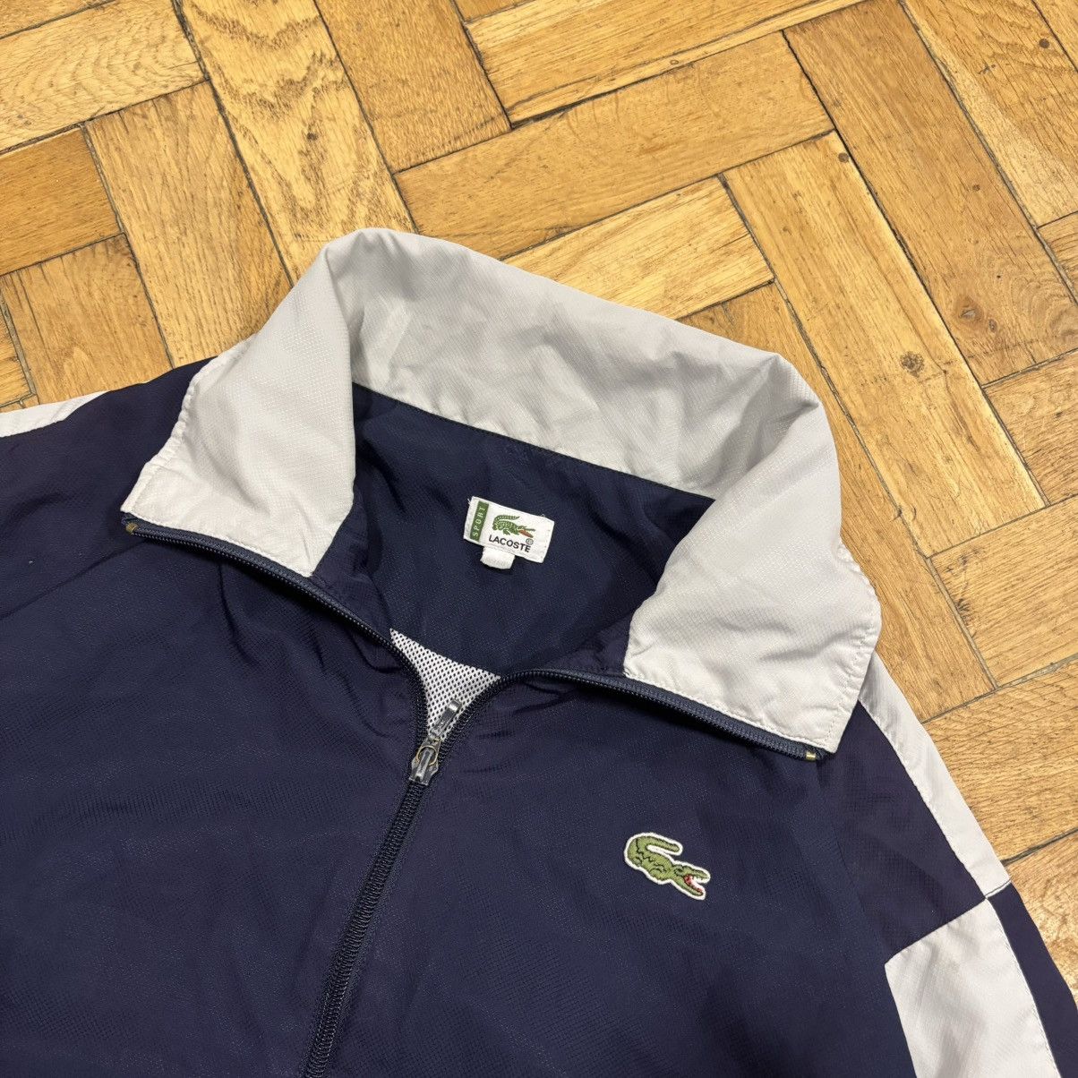 Lacoste Vintage Lacoste Track Jacket Embroidered Logo Drill Y2K USA Size US L / EU 52-54 / 3 - 3 Thumbnail