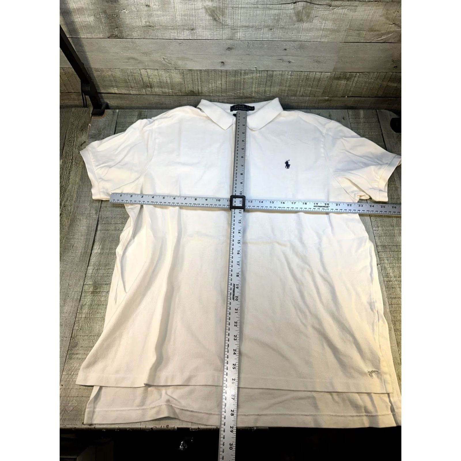 Polo Ralph Lauren VINTAGE Polo Ralph Lauren Shirt Mens 2XL White Knit Preppy Academic Minimal Size US XXL / EU 58 / 5 - 4 Thumbnail