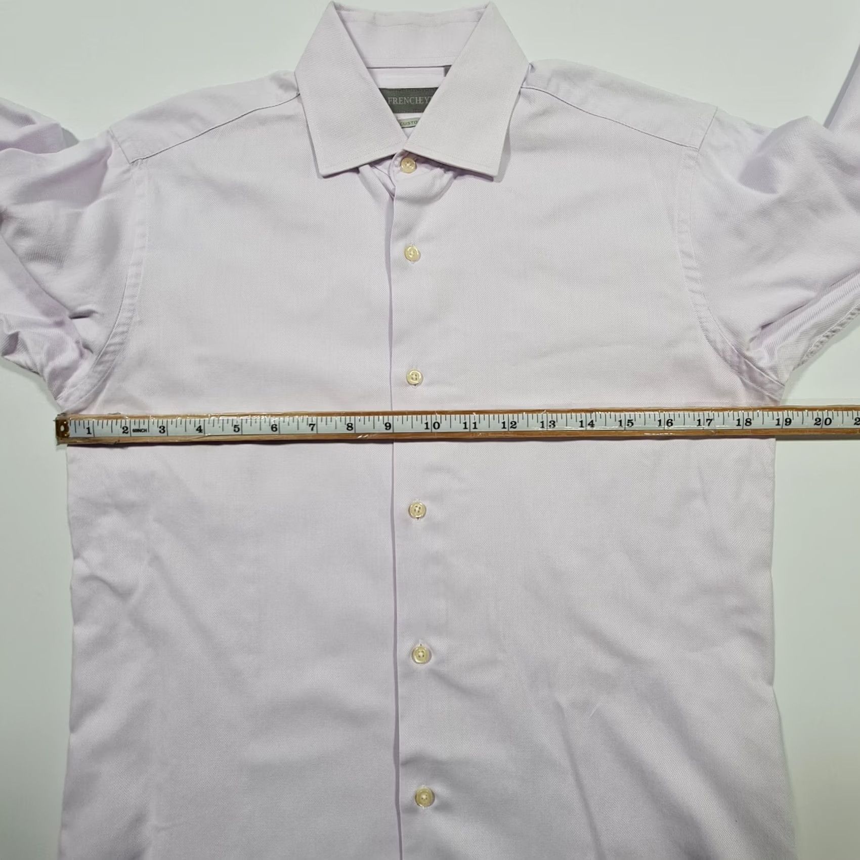 Vintage Frencheye Shirt Mens 15 Purple Long Sleeves Cotton Button Size US M / EU 48-50 / 2 - 5 Thumbnail