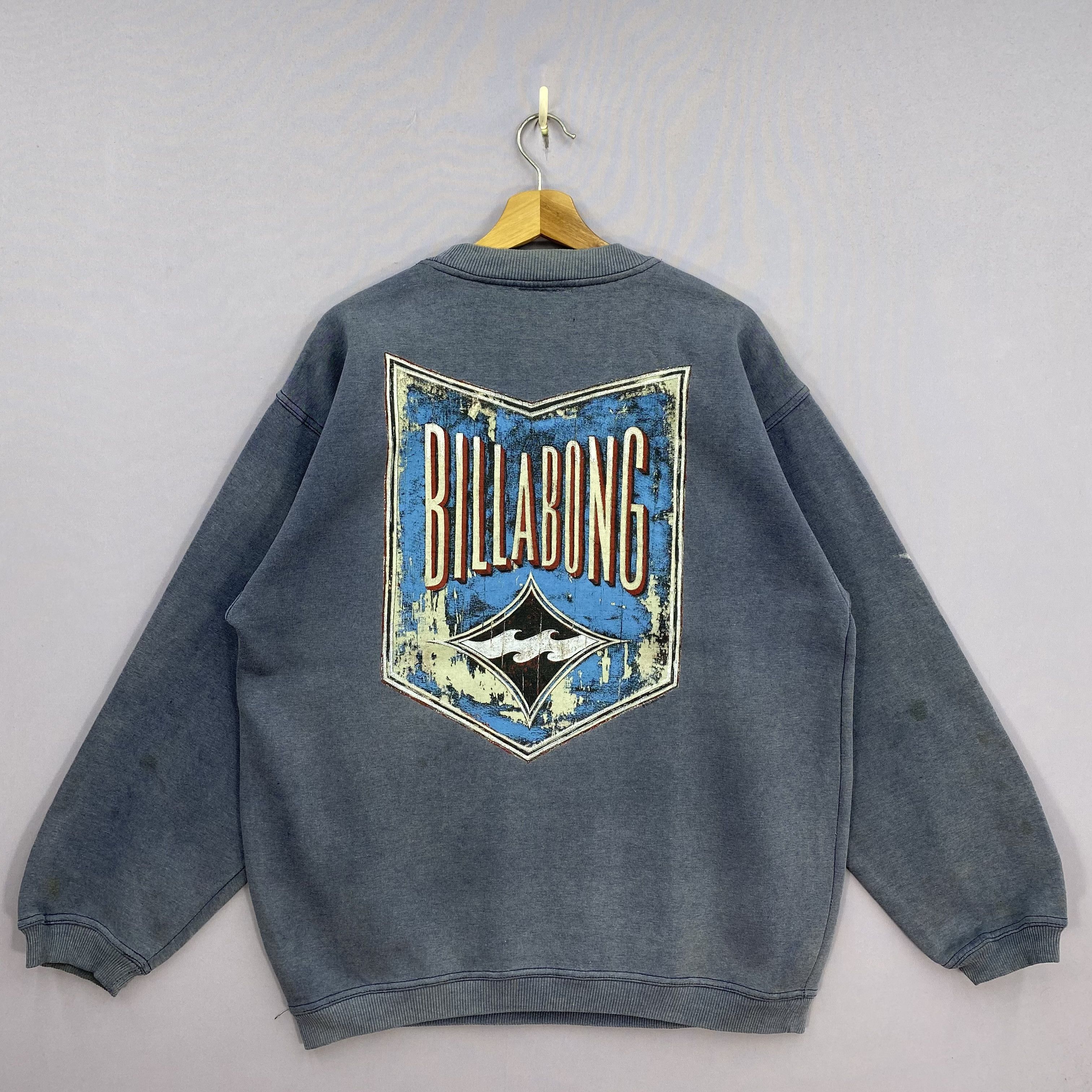 Billabong Vintage 90s Dirty Billabong Sweatshirt Surf Skate Jumper Size US L / EU 52-54 / 3 - 2 Thumbnail