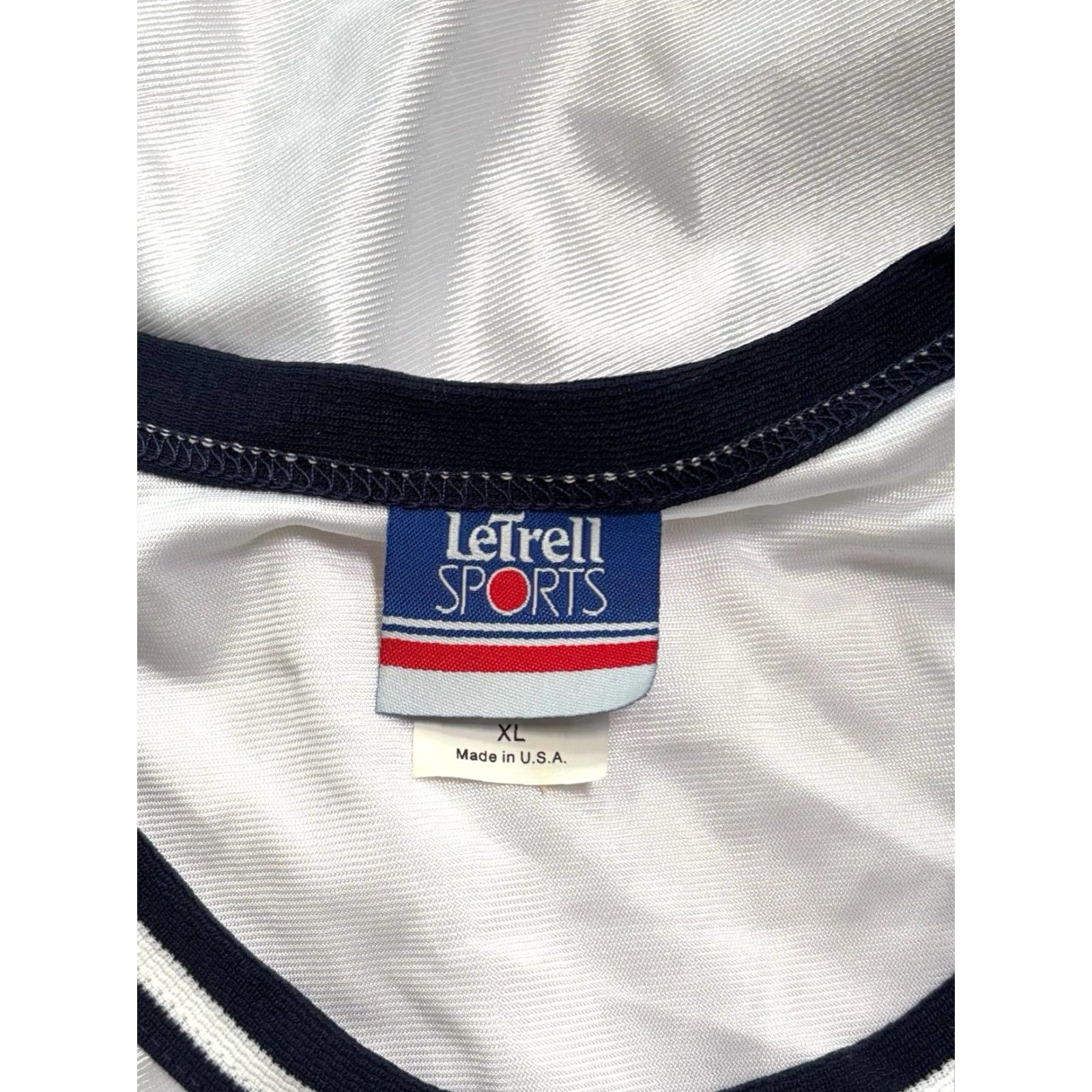 Vintage VINTAGE Letrell Dazzle Basketball Jersey Shirt Mens XL NWOT 90s USA White Jersey Tank Basketball 90s Mens Size US XL / EU 56 / 4 - 3 Thumbnail