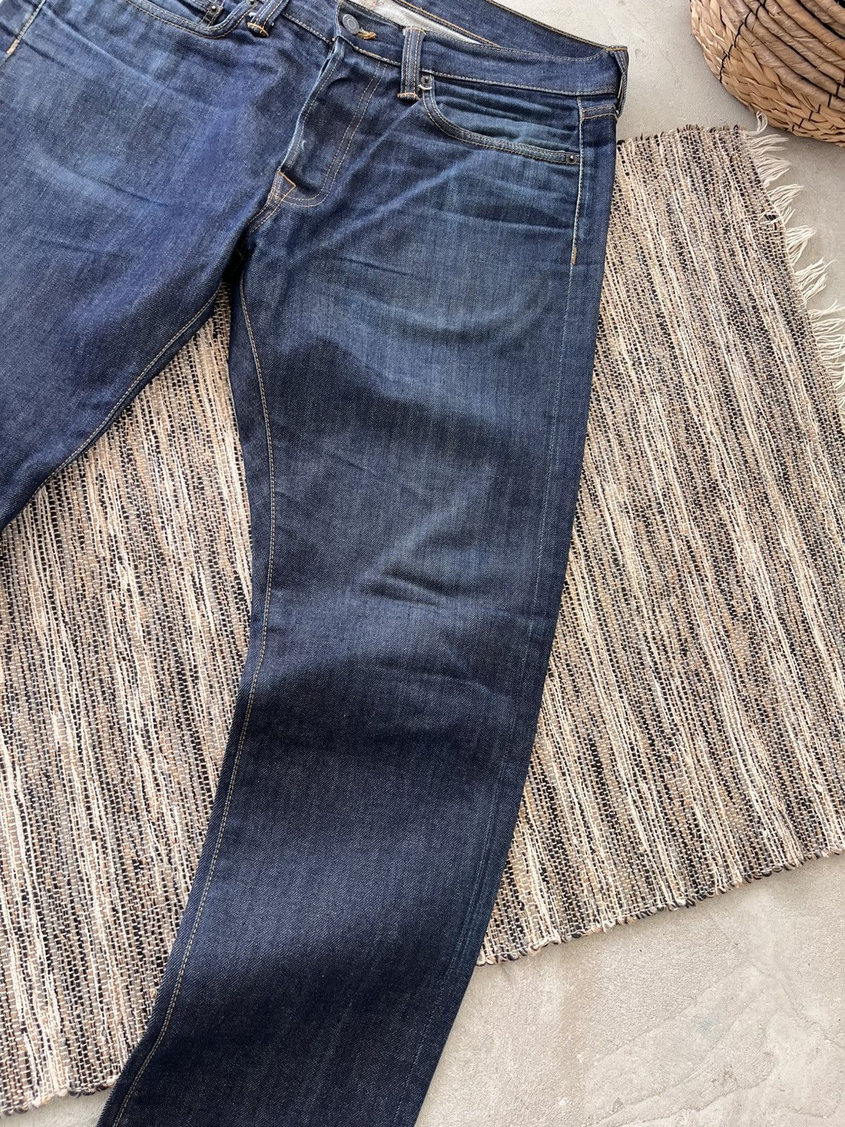 Edwin Vintage Edwin Japanese Faded Denim Jeans 33/32 Blue Y2K Size US 33 - 6 Thumbnail