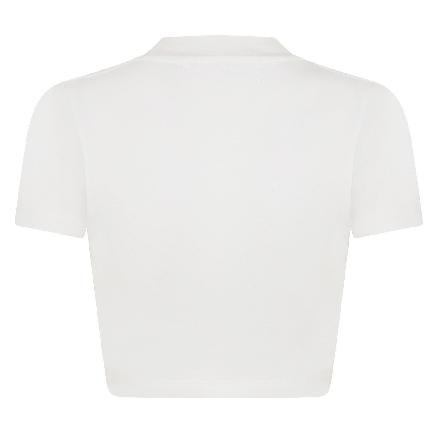Palm Angels o1g2r1mq0325 Monogram Fitted T-Shirt in White Size S / US 4 / IT 40 - 2 Thumbnail