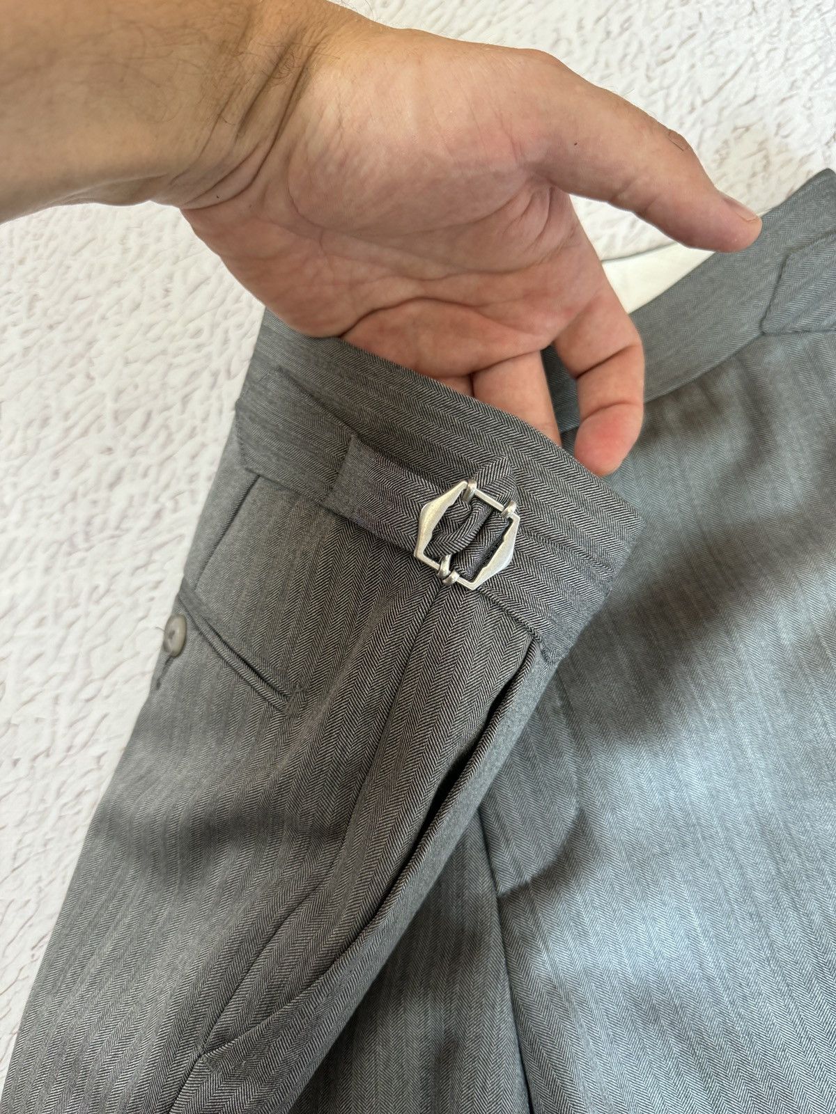 Suitsupply Suitsupply SOHO SA grey herringbone wool pants size 36/W30 Size 36R - 9 Thumbnail