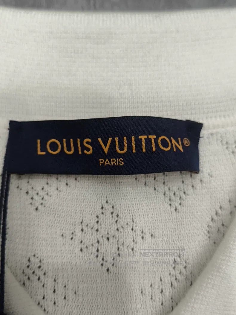 Louis Vuitton Louis Vuitton Full-print presbyopic knit short-sleeve shir Size US XL / EU 56 / 4 - 4 Thumbnail