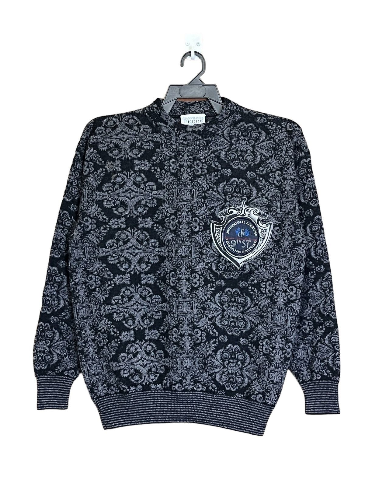 Gianfranco Ferre VINTAGE GIANFRANCO FERRE PURE LANA WOOL KNIT SWEATS Size US M / EU 48-50 / 2 - 1 Thumbnail