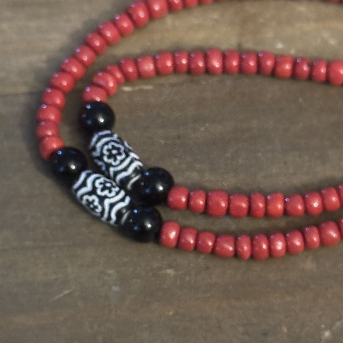 Vintage Vintage Tibetan tribal bead pendant necklace Size ONE SIZE - 4 Thumbnail