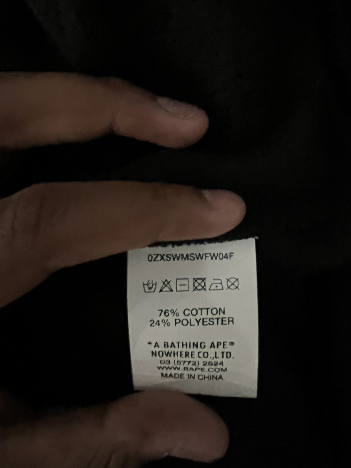 Bape Black bape pullover hoodie Size US M / EU 48-50 / 2 - 5 Thumbnail