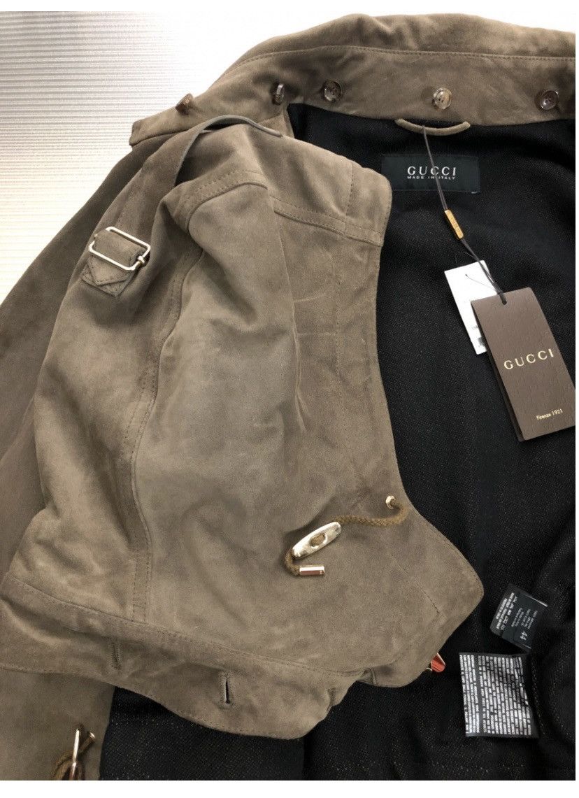 Gucci Gucci 🇮🇹 brown distressed suede oversized duster coat 44 NWT Size US S / EU 44-46 / 1 - 16 Thumbnail