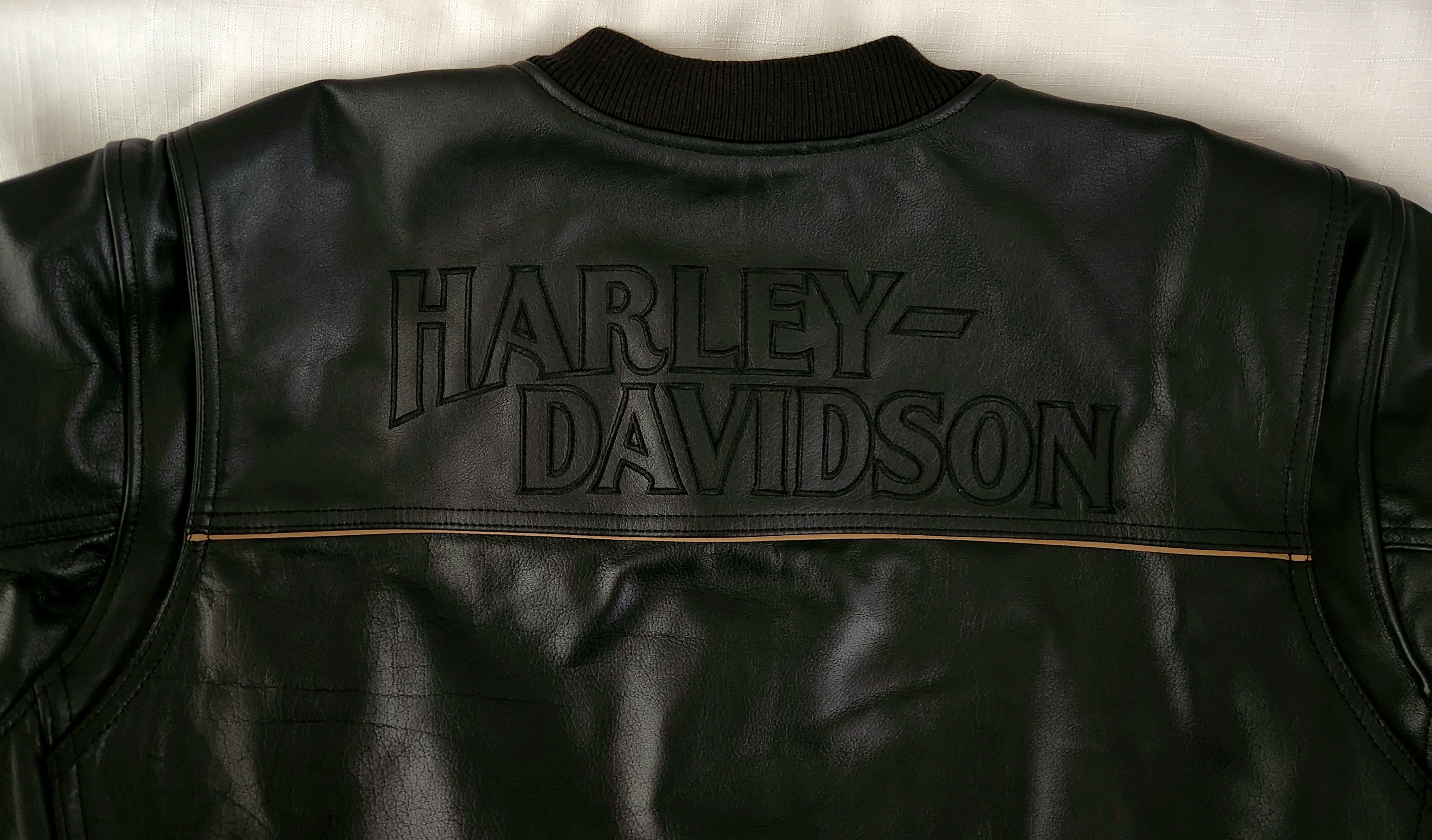 Harley Davidson Harley Davidson The Citizen Bomber Leather Motorcycle Jacket Size US XXL / EU 58 / 5 - 17 Thumbnail