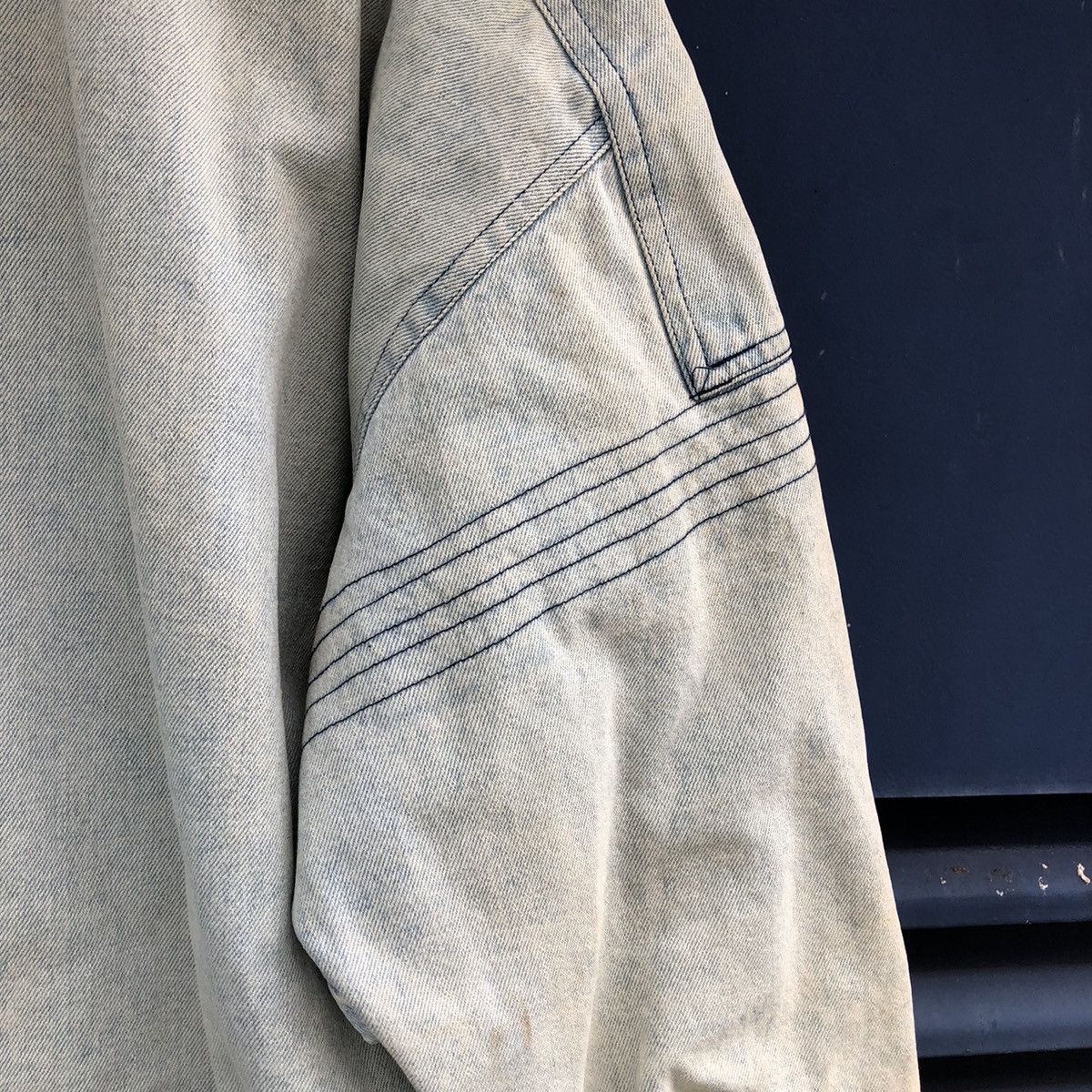 Vintage Vintage HEART & HEART FADED Light Weight Cargo Denim Jacket Size US L / EU 52-54 / 3 - 10 Thumbnail