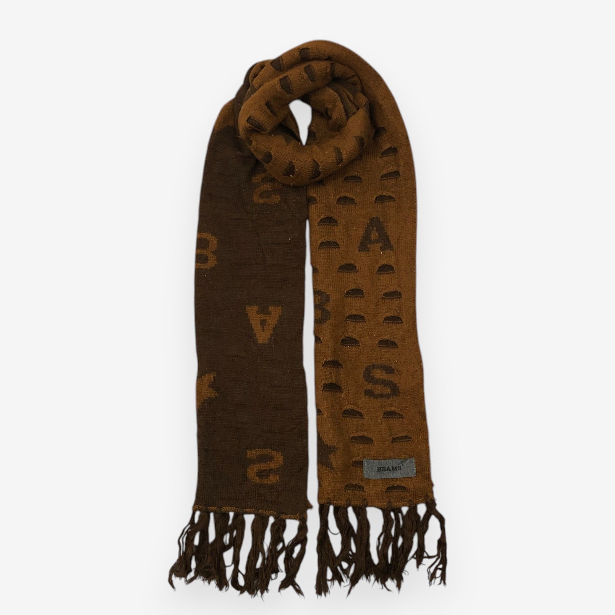 Vintage Beams Scarf Muffler Wool Winter Knit Scarves