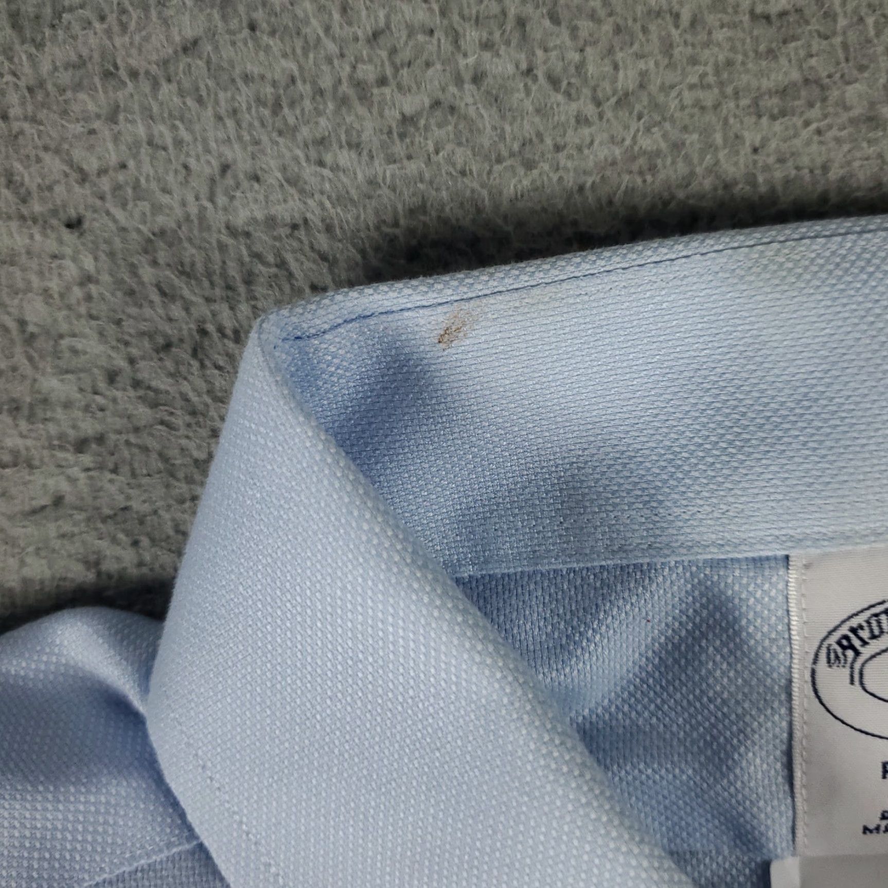 Brooks Brothers VINTAGE Brooks Brothers Dress Shirt Men 17 Blue Long Sleeve Business Casual Formal Workwear Size 46R - 3 Thumbnail