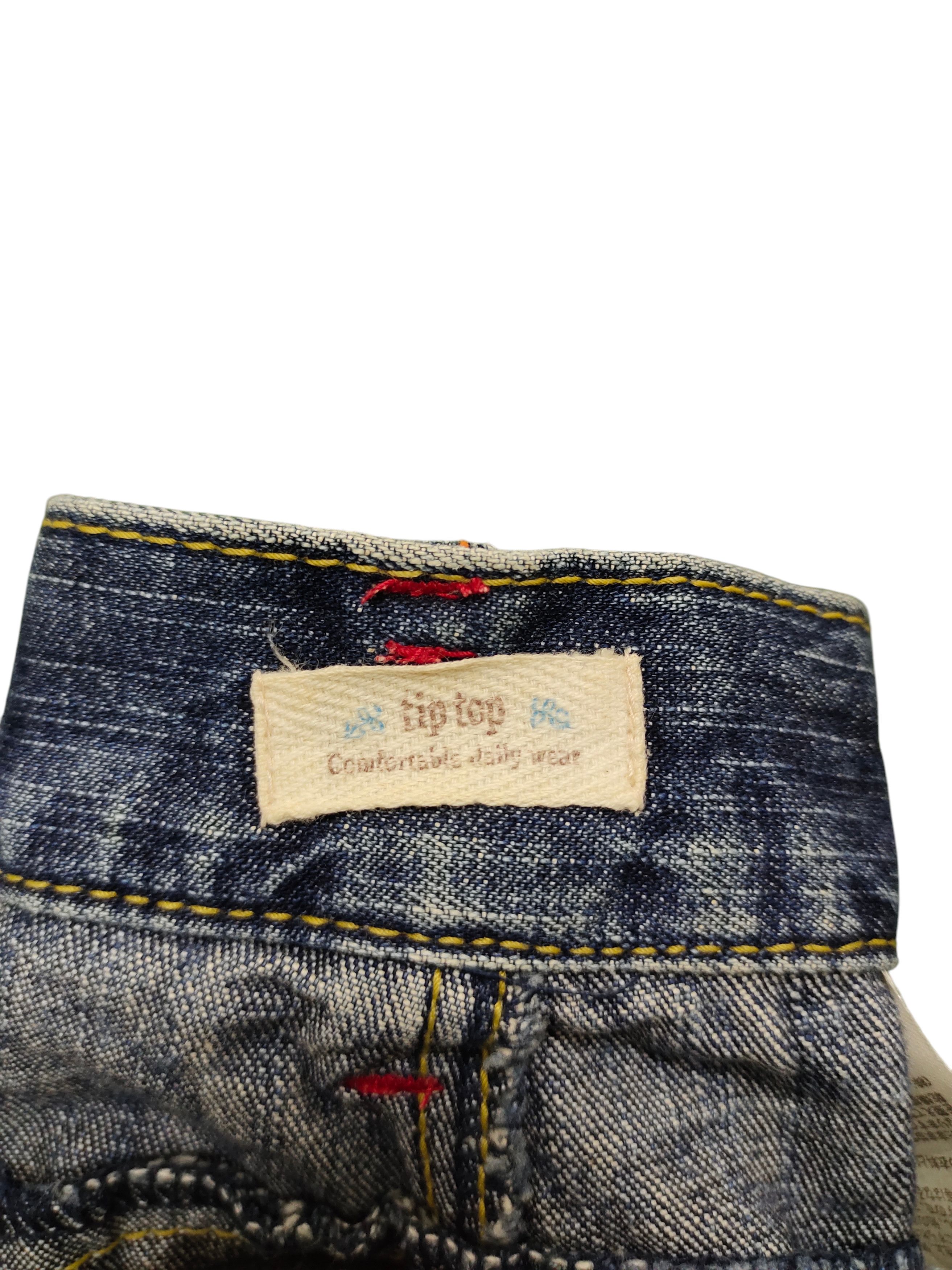 Hysteric Glamour Japanese Brand Tip Top Back Pocket Clawmark Faded Jeans Size US 31 - 10 Thumbnail
